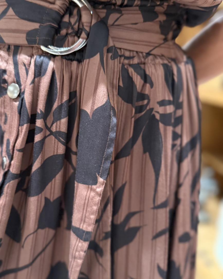 Midi Sleeveless Dress with Belt