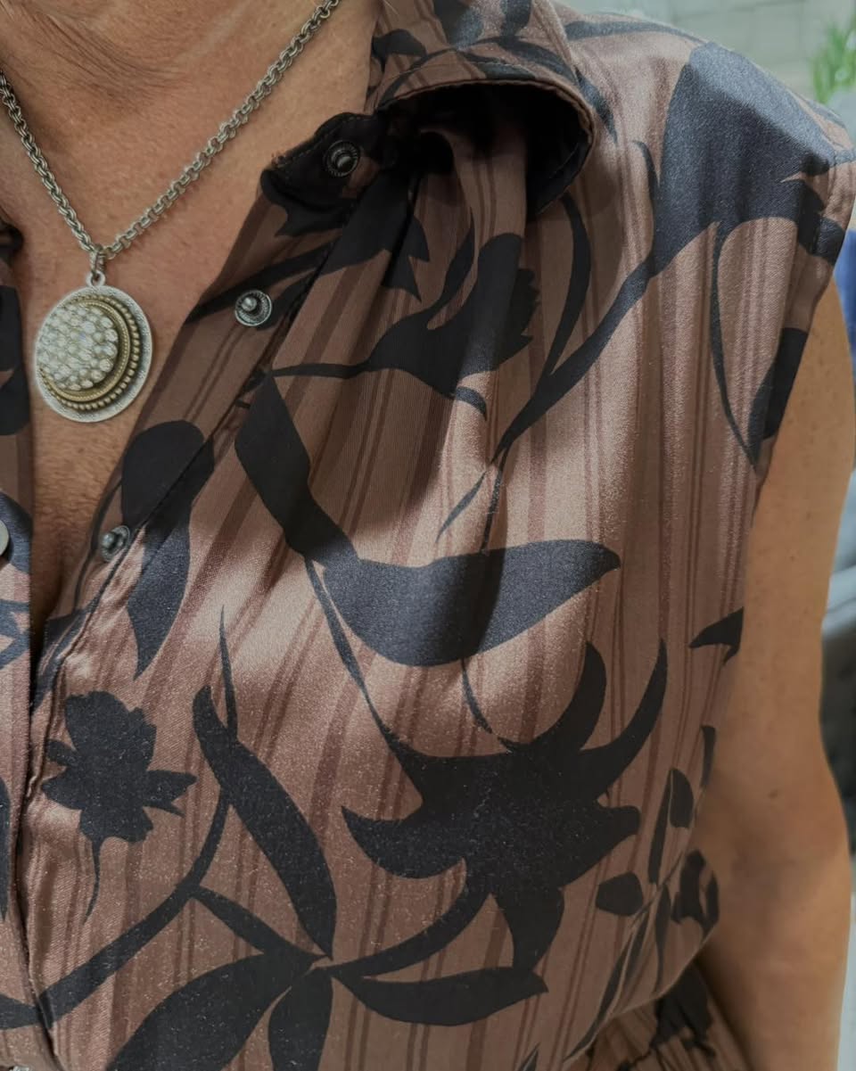 Midi Sleeveless Dress with Belt