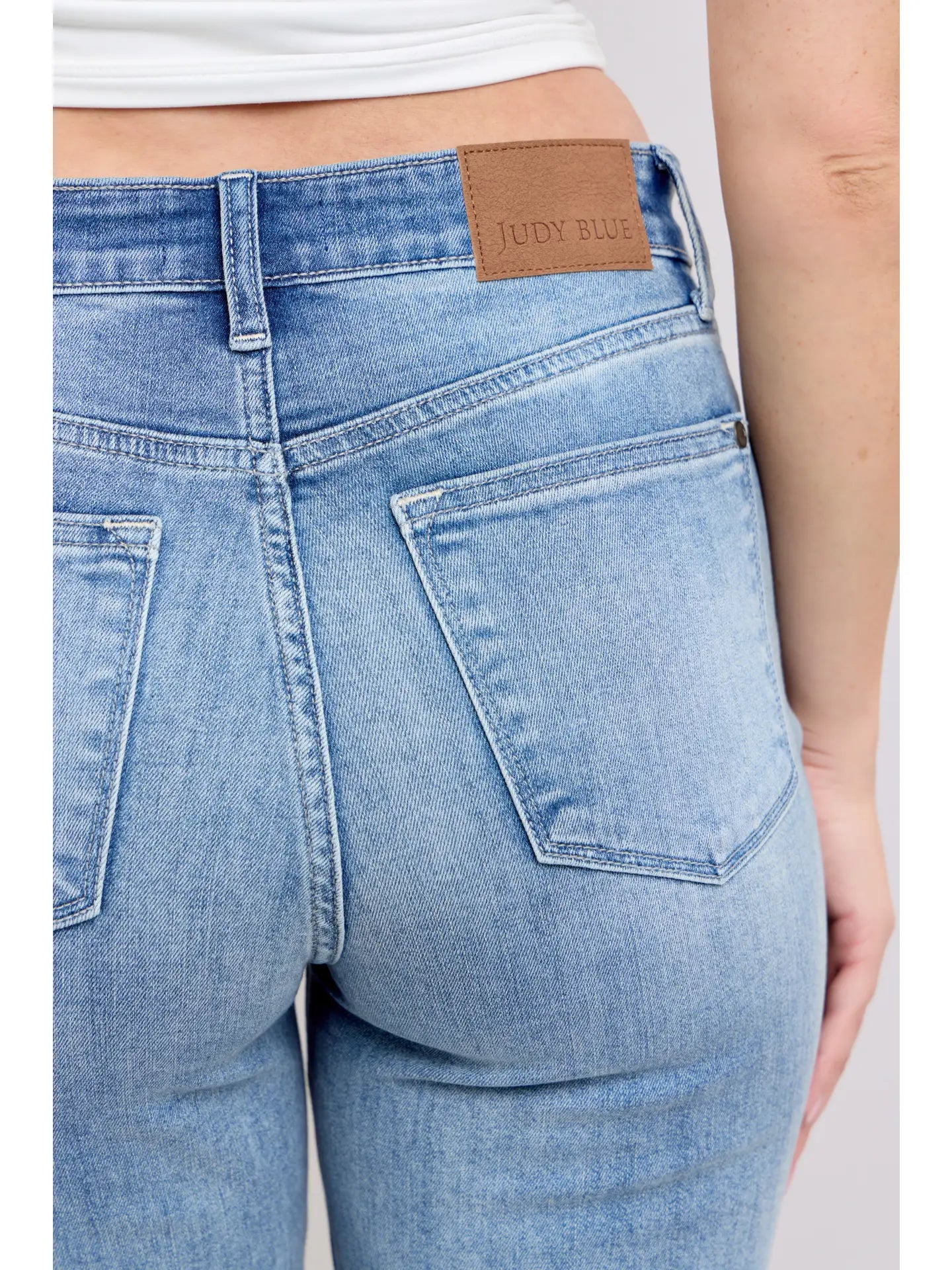 High Rise 90's Straight Judy Blue-Medium Wash