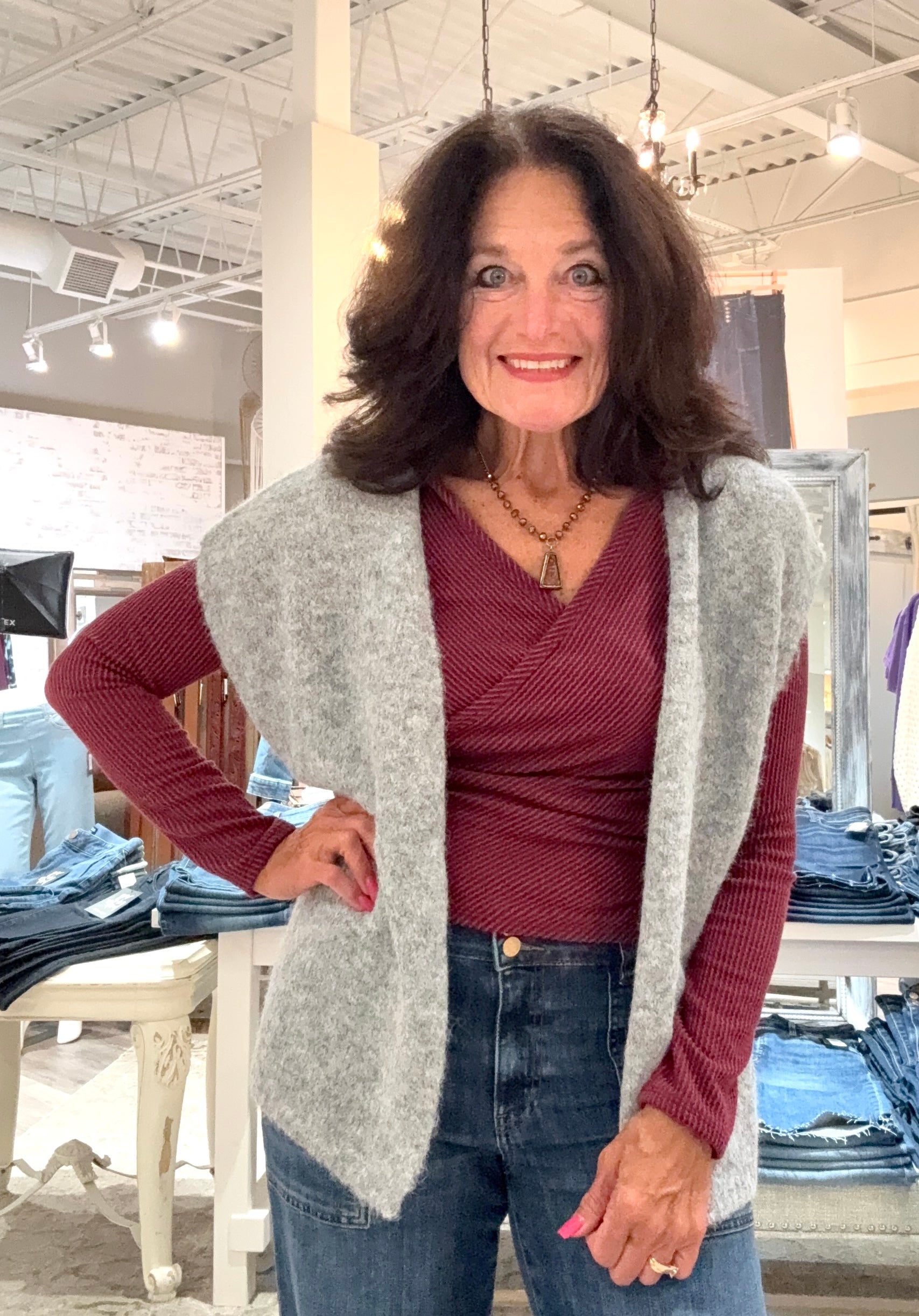 Open Front Short Sleeve Knit Cardigan