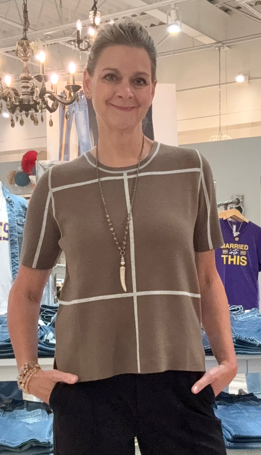 Odessa Reversible Knit Short Sleeve Tee