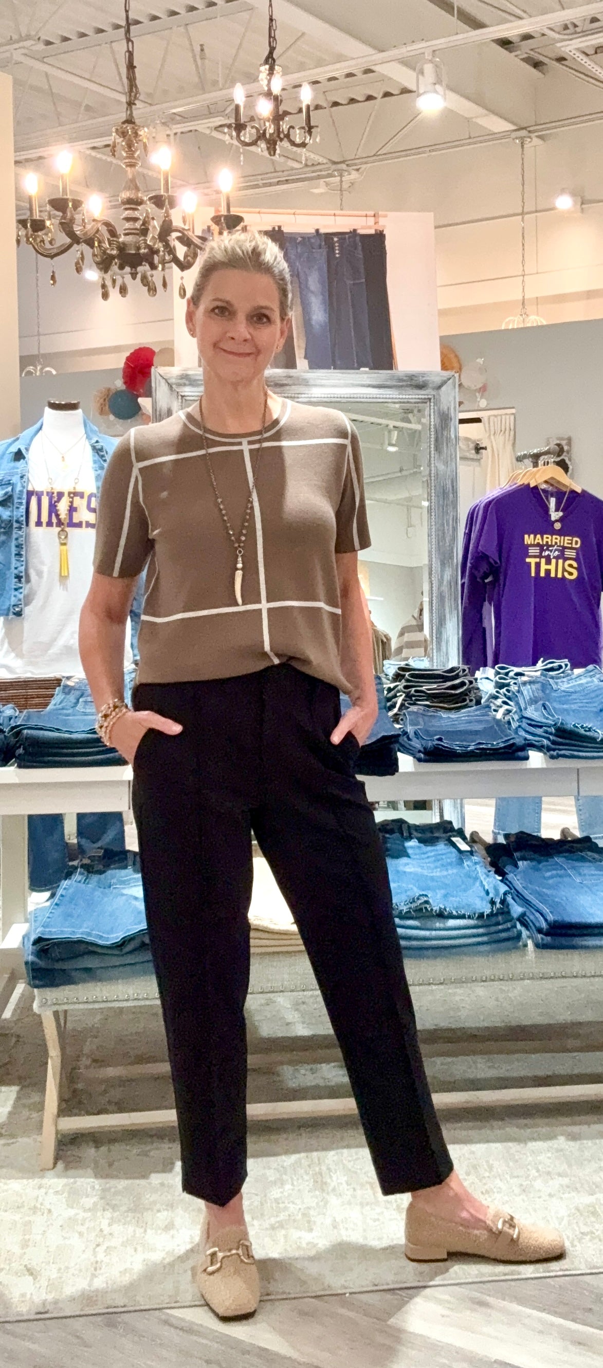 Odessa Reversible Knit Short Sleeve Tee