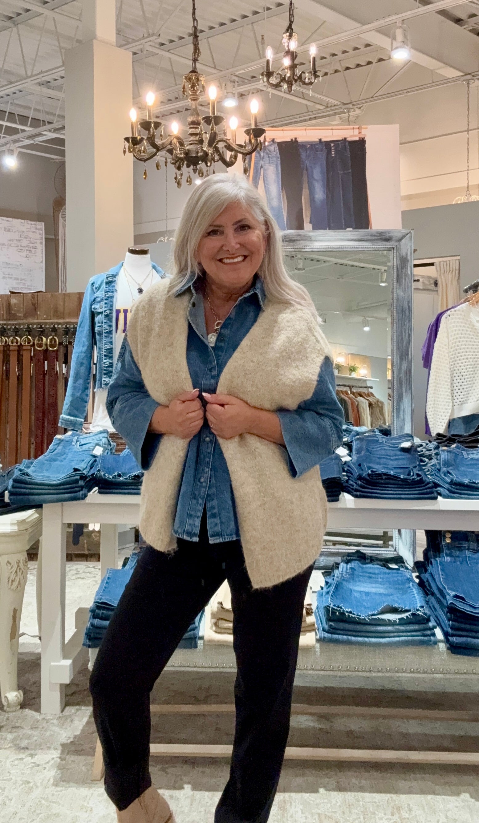 Open Front Short Sleeve Knit Cardigan- hemp