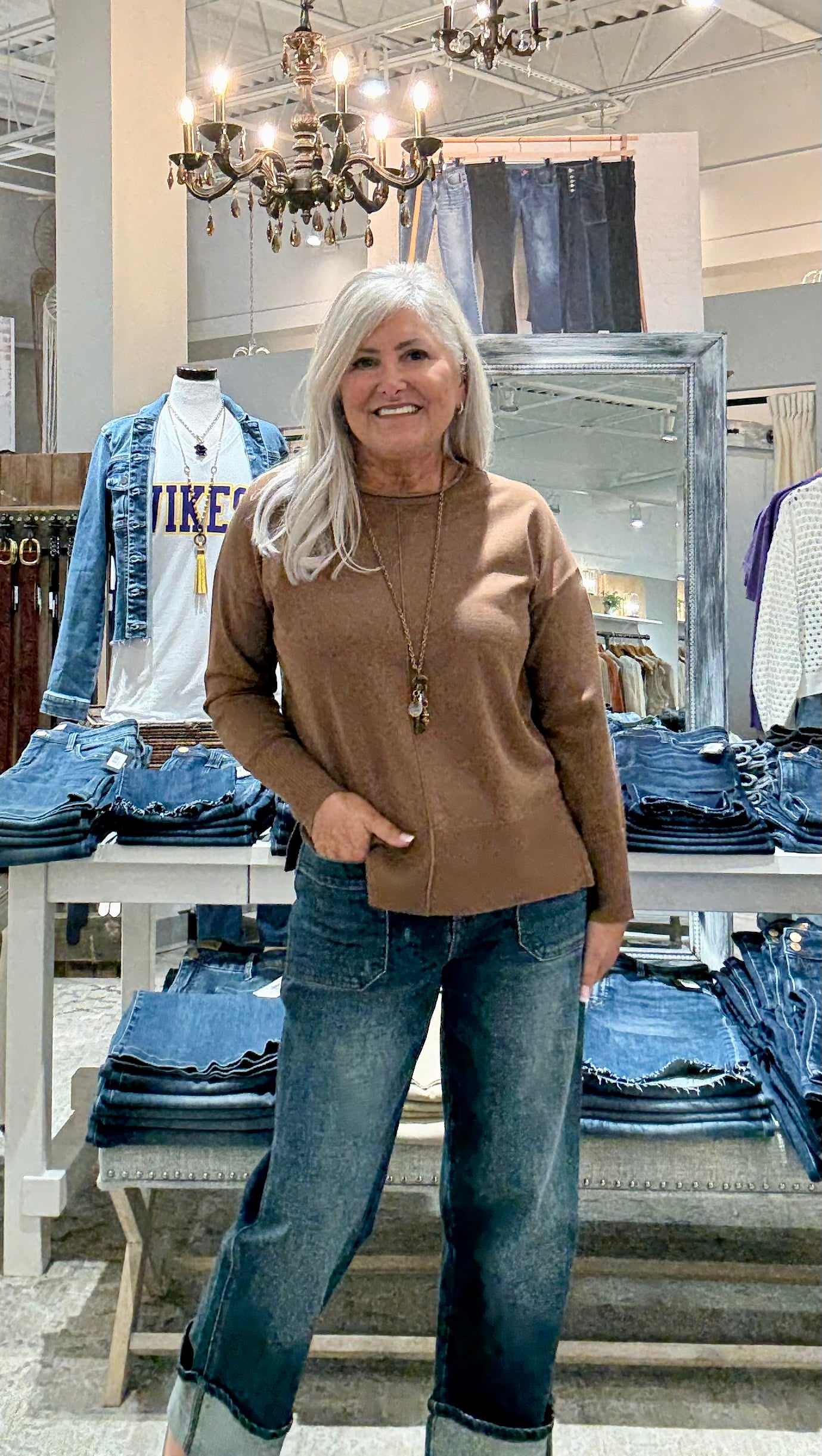 Sienna High Rise Straight Denim