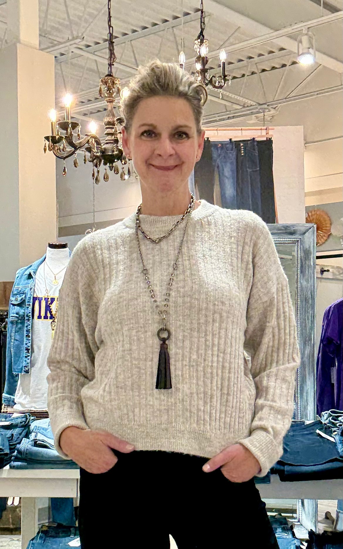 Long Sleeve Knit Sweater