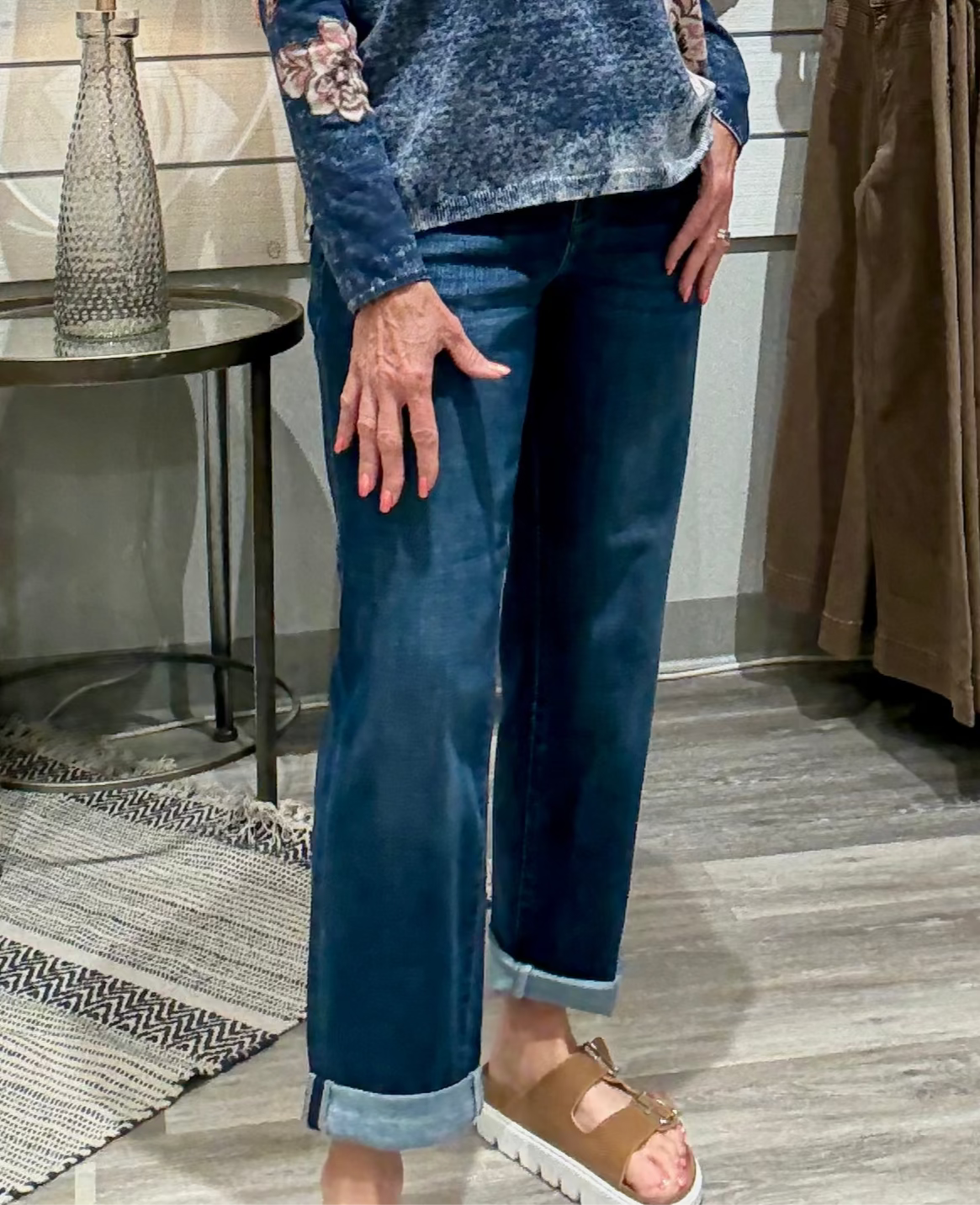 The Keeper BF Rolled Up Denim with Zip Fly