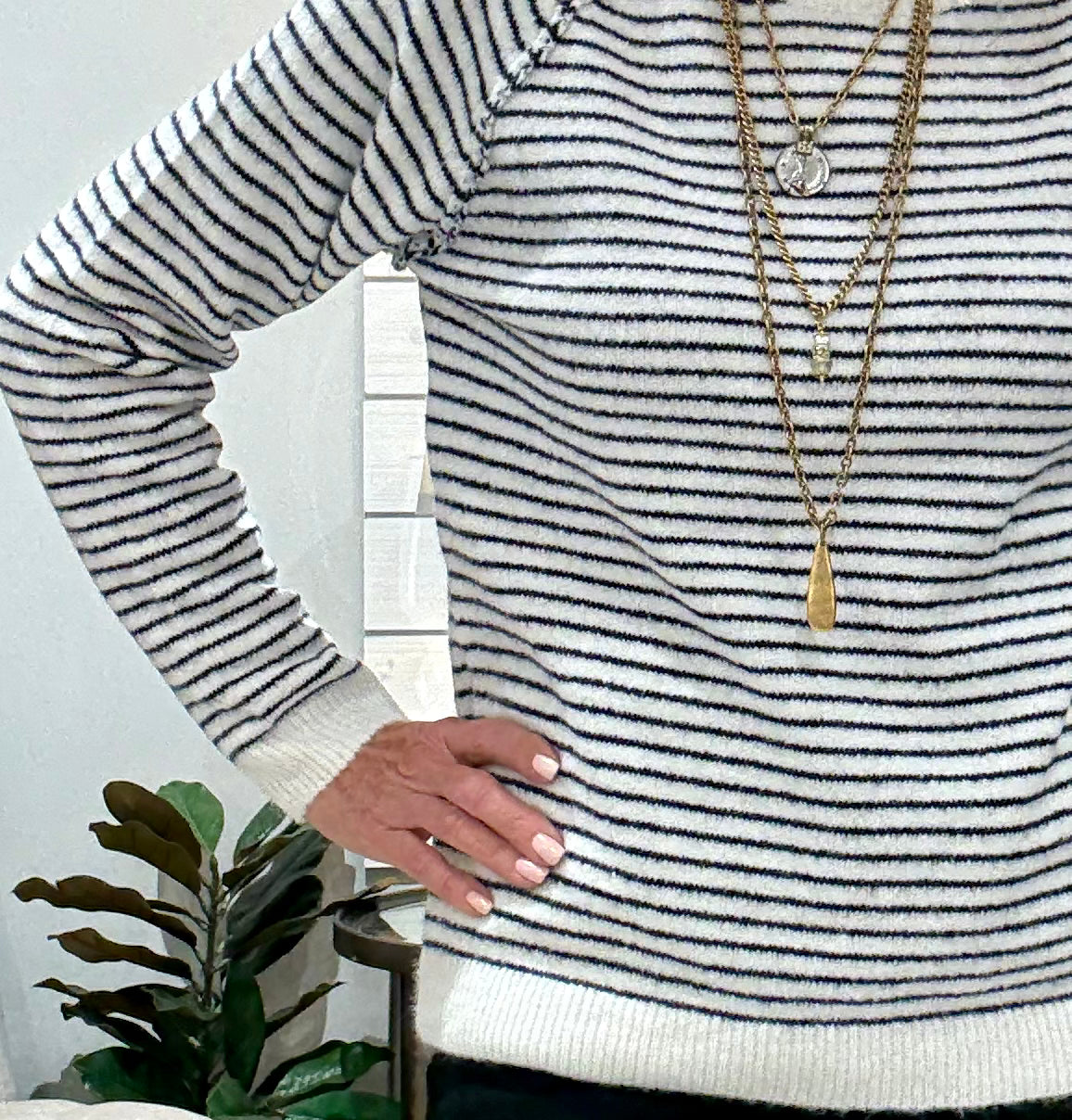 Striped Pullover Sweater
