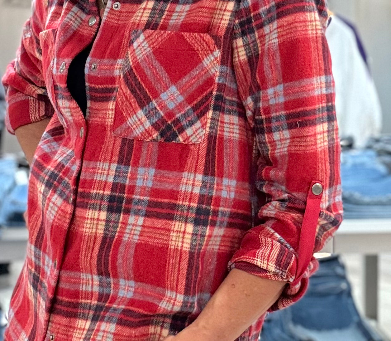 Plaid Shirt Jacket