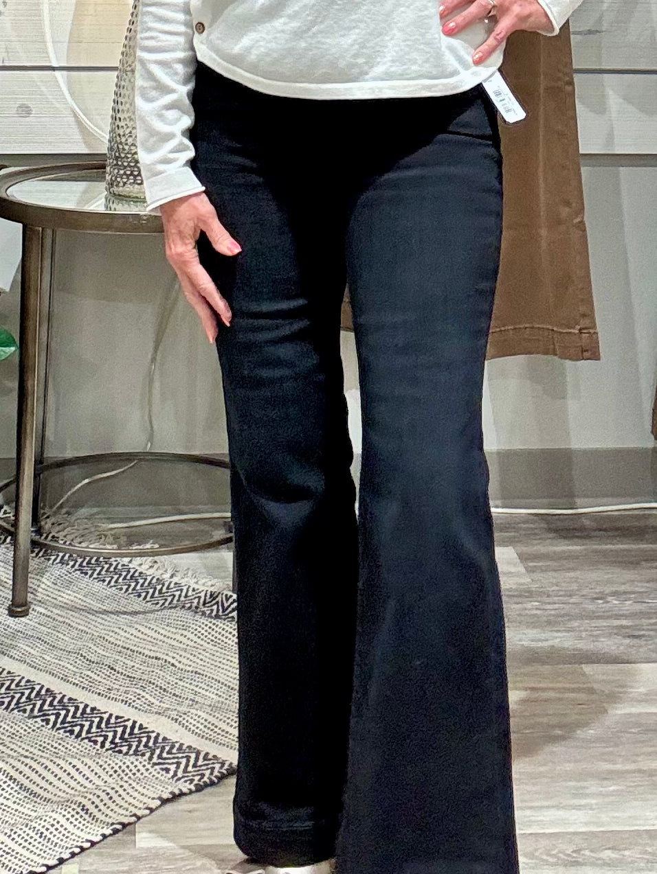 Gia Flare with Wide Hem Denim- Apollo