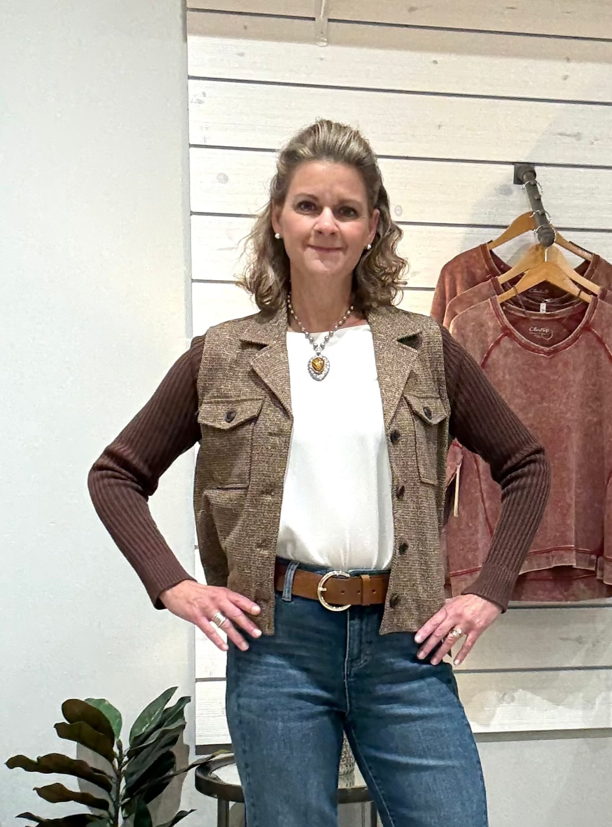 Shacket with Sweater Sleeves