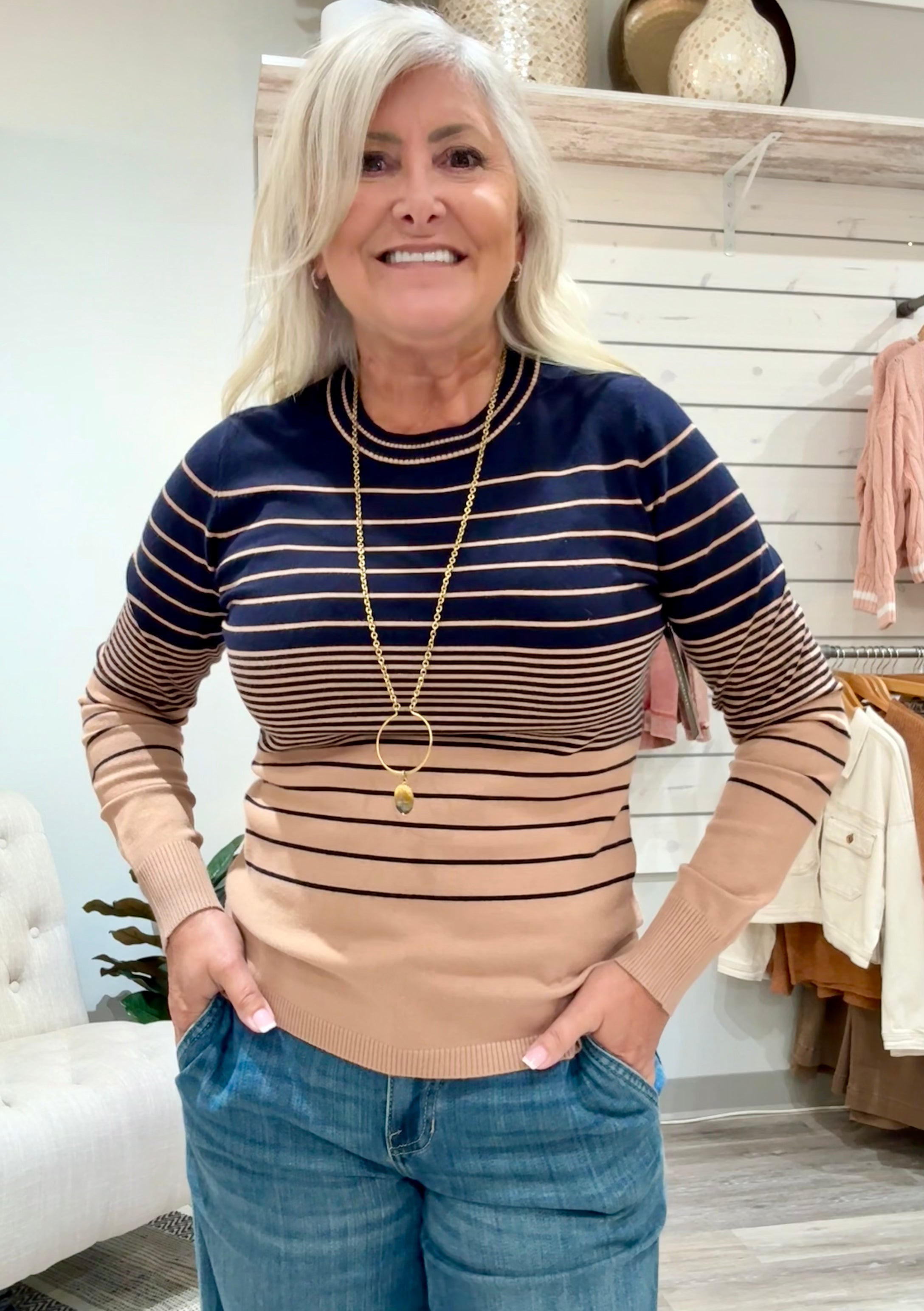 Long Sleeve Crew Neck Sweater