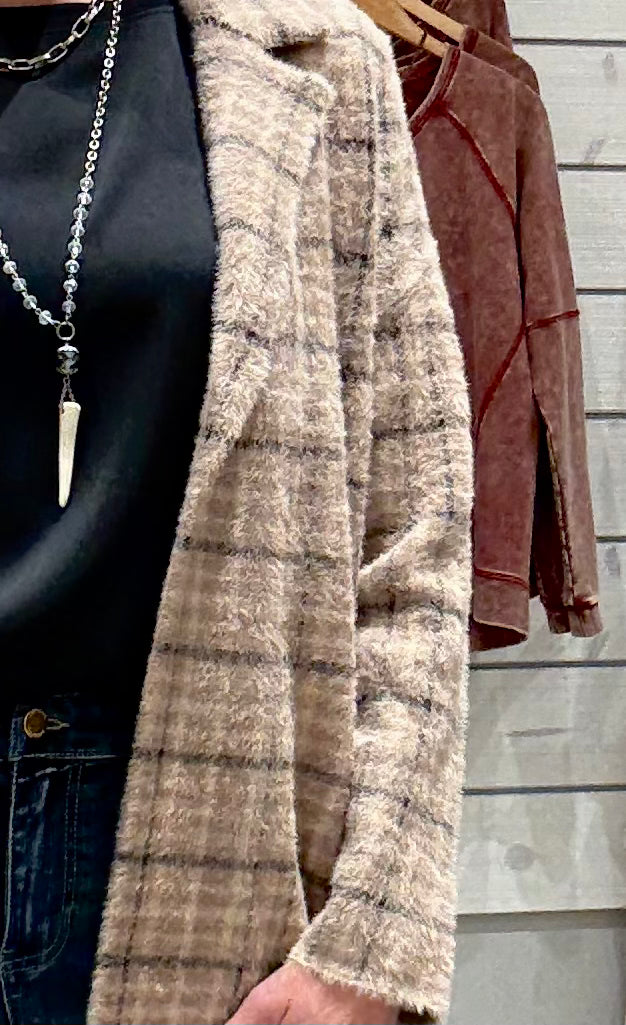 Long Sleeve Open Front Sweater Coat