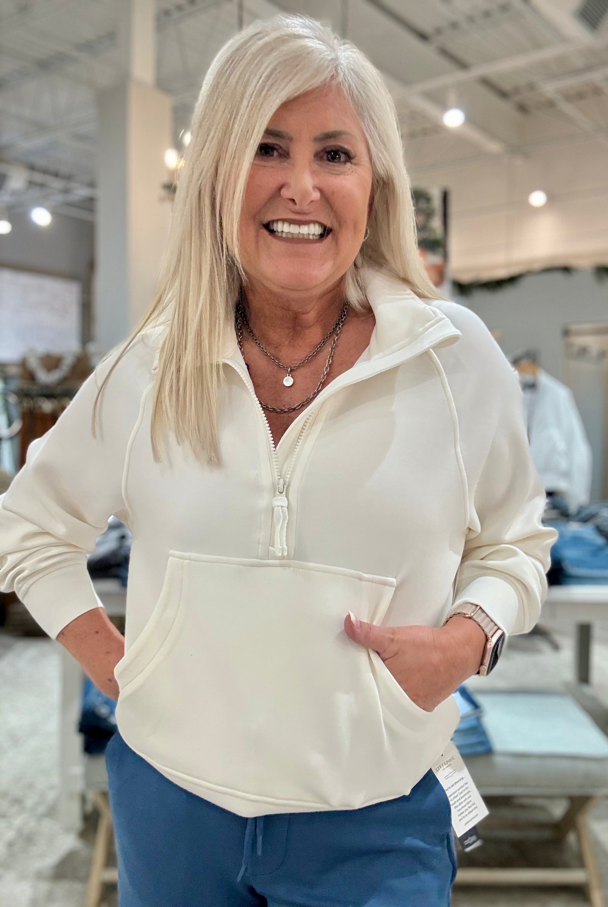 Athletic Popover Sweatshirt