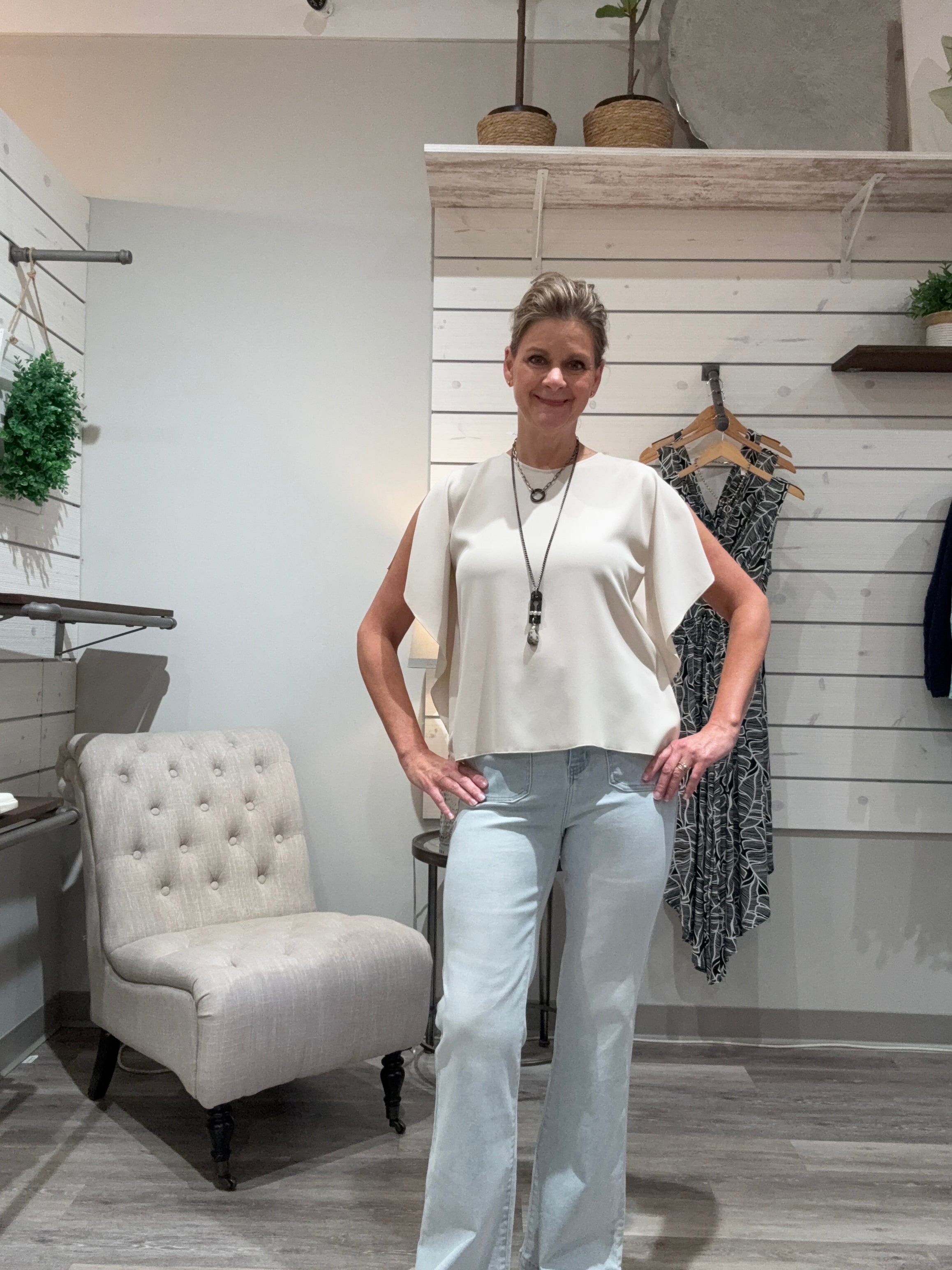 Luci 2 Pocket Flare with Lysse top