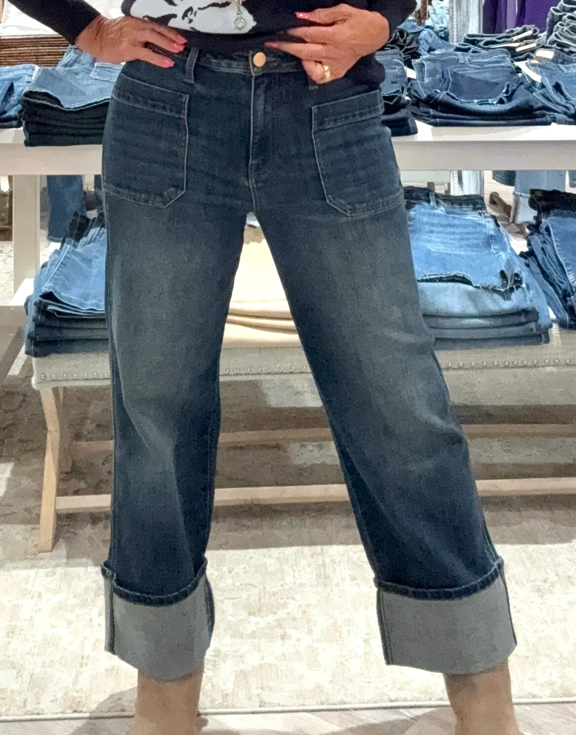 Sienna High Rise Straight Denim