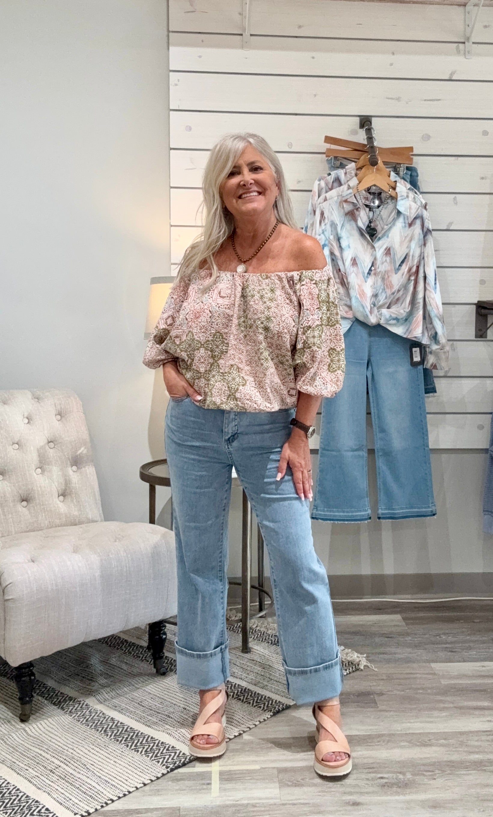 Rayon Cotton Wyatt OTS Top