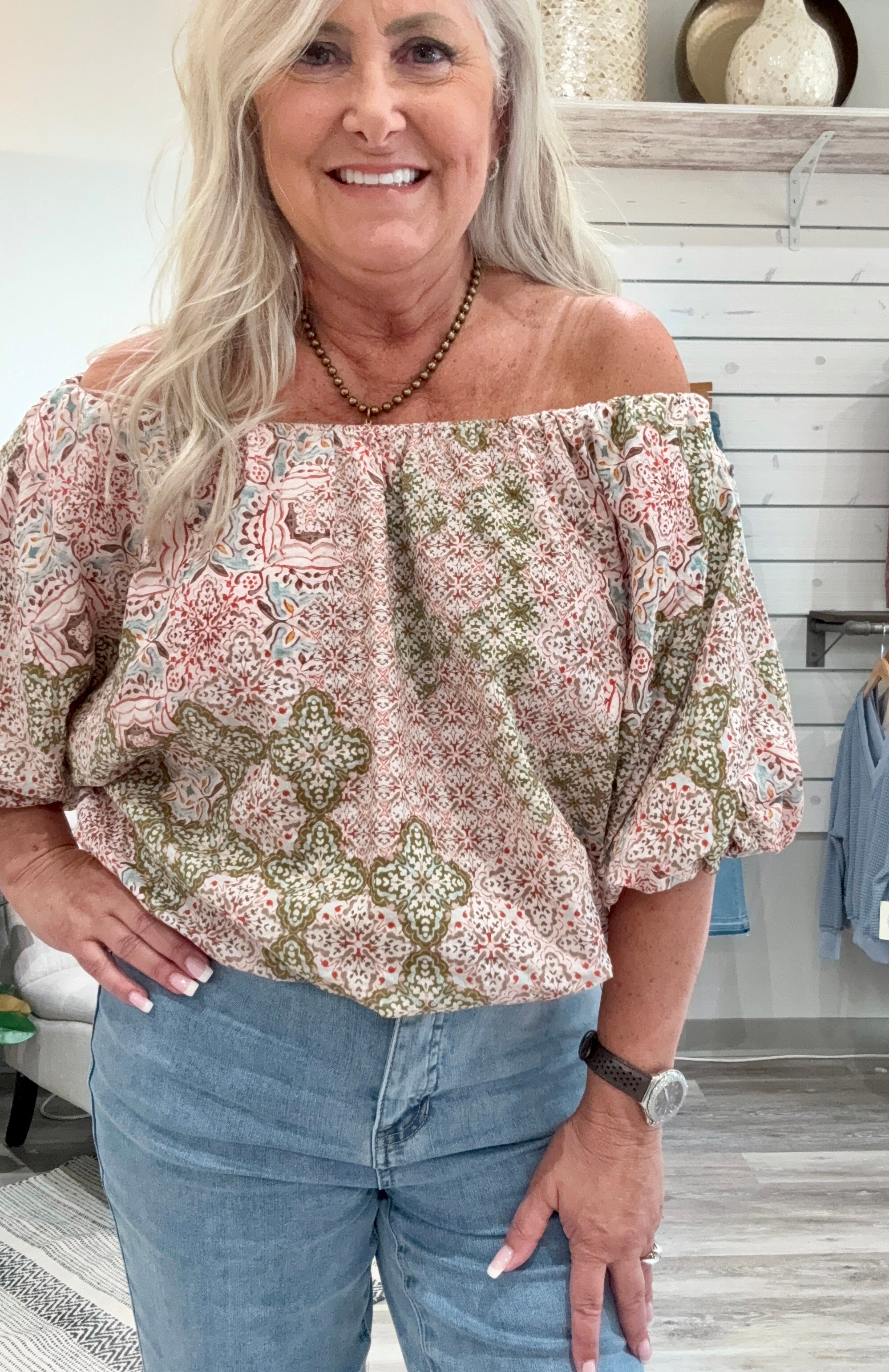 Rayon Cotton Wyatt OTS Top