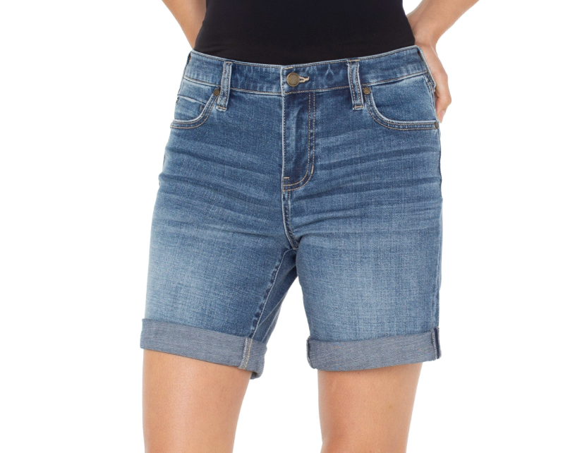 The Marley is our signature girlfriend jean with a beautiful silhouette and is now available as a short! Fits slimmer than a boyfriend while still giving you the perfect amount of leg-room. The Marley Girlfriend is easy to wear and can be dressed up or down.
DETAILS:
7" Cuffed Inseam; 10" Uncuffed
Mid-rise
9-1/2" Front rise; 21-1/4" Leg opening
5-Pocket styling details
Set-in waistband with belt loops
Zip-fly with single-button closure