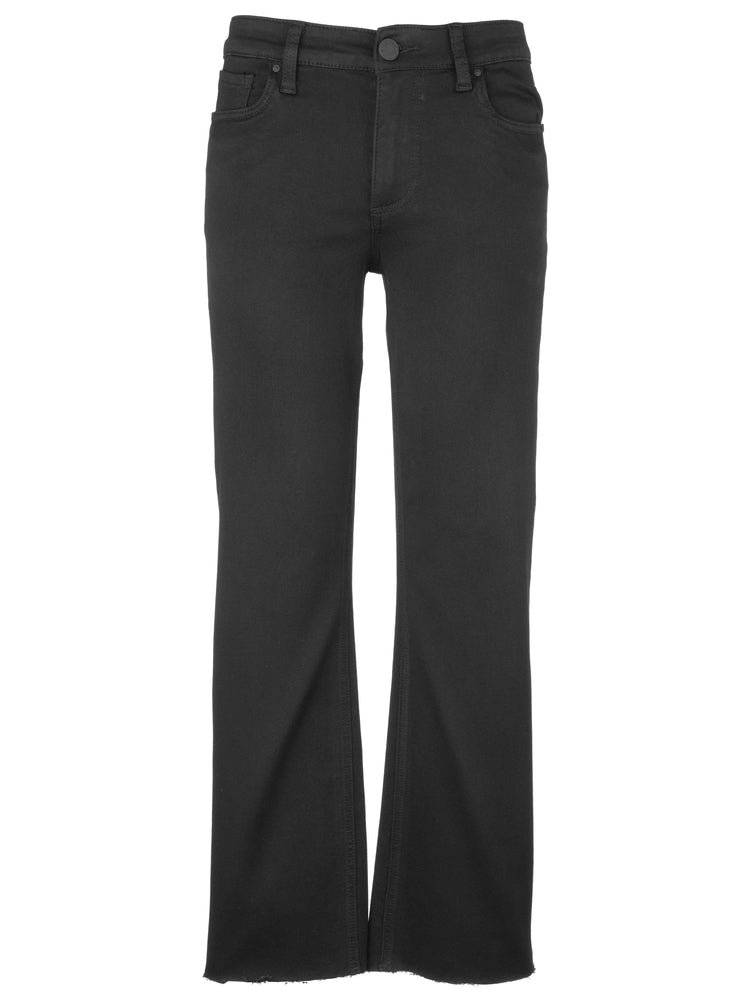 Kelsey Mid Rise Ankle Flare Denim