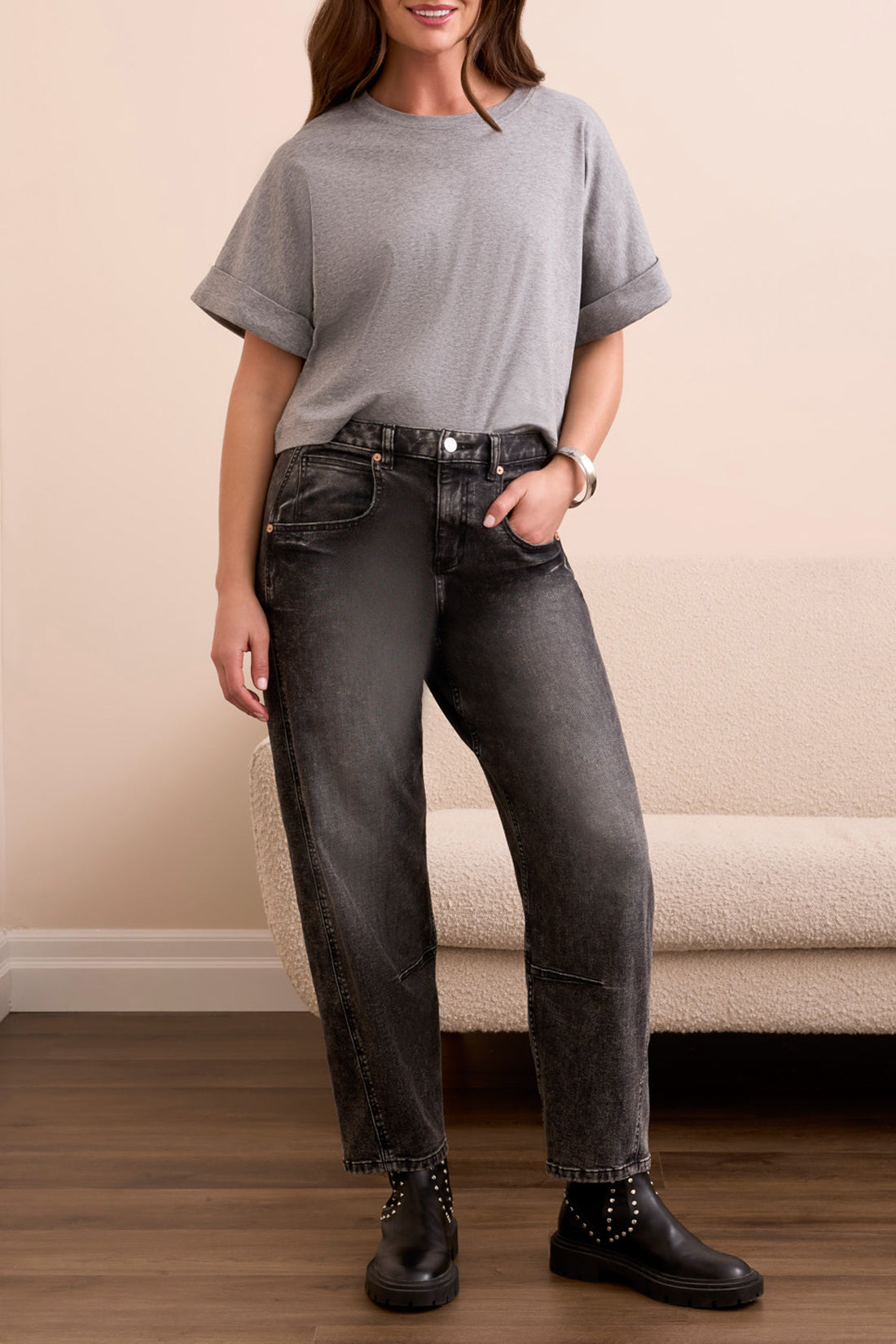 Audrey Girlfriend Barrel Denim