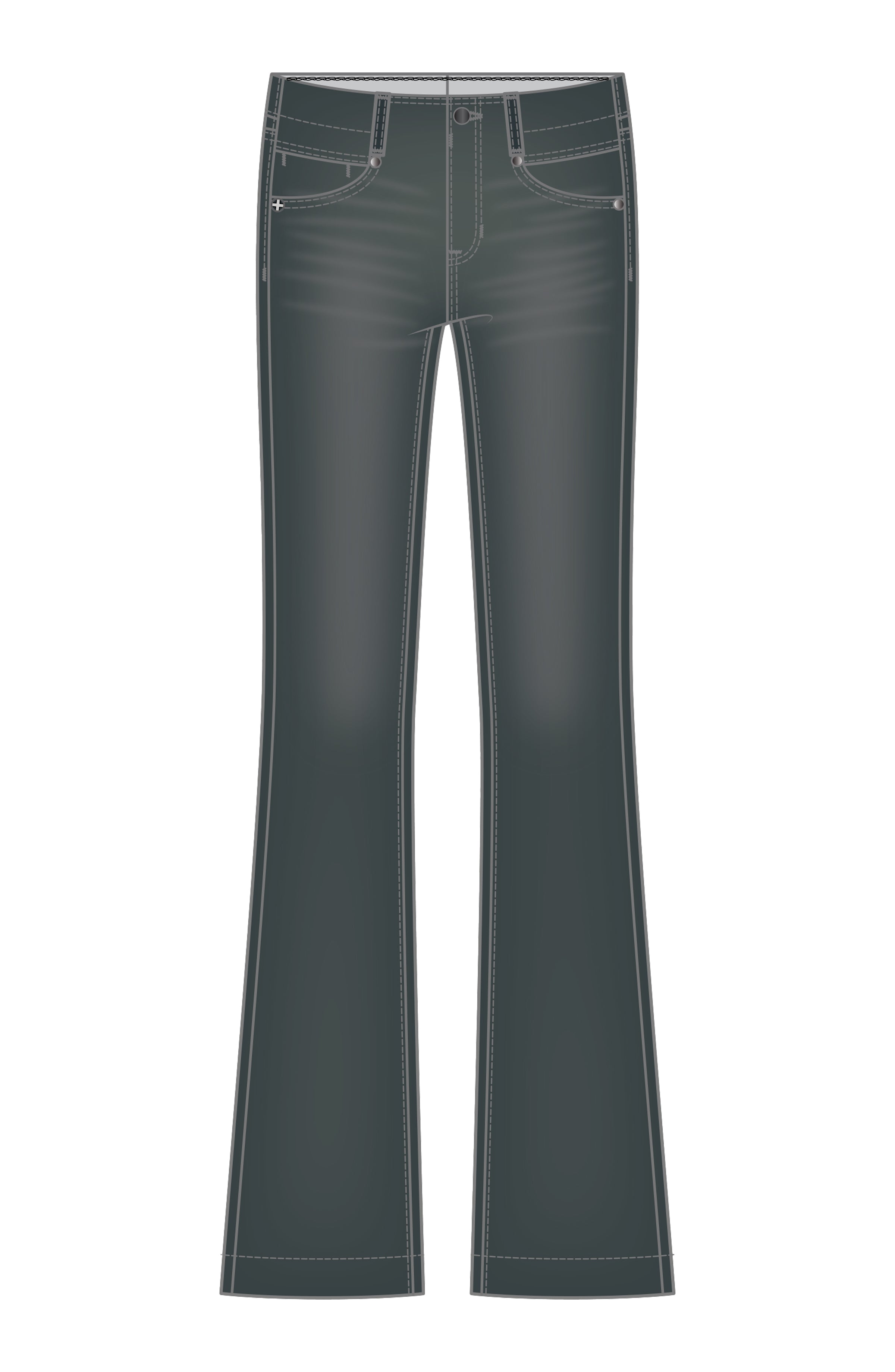 Gia Flare with Wide Hem Denim