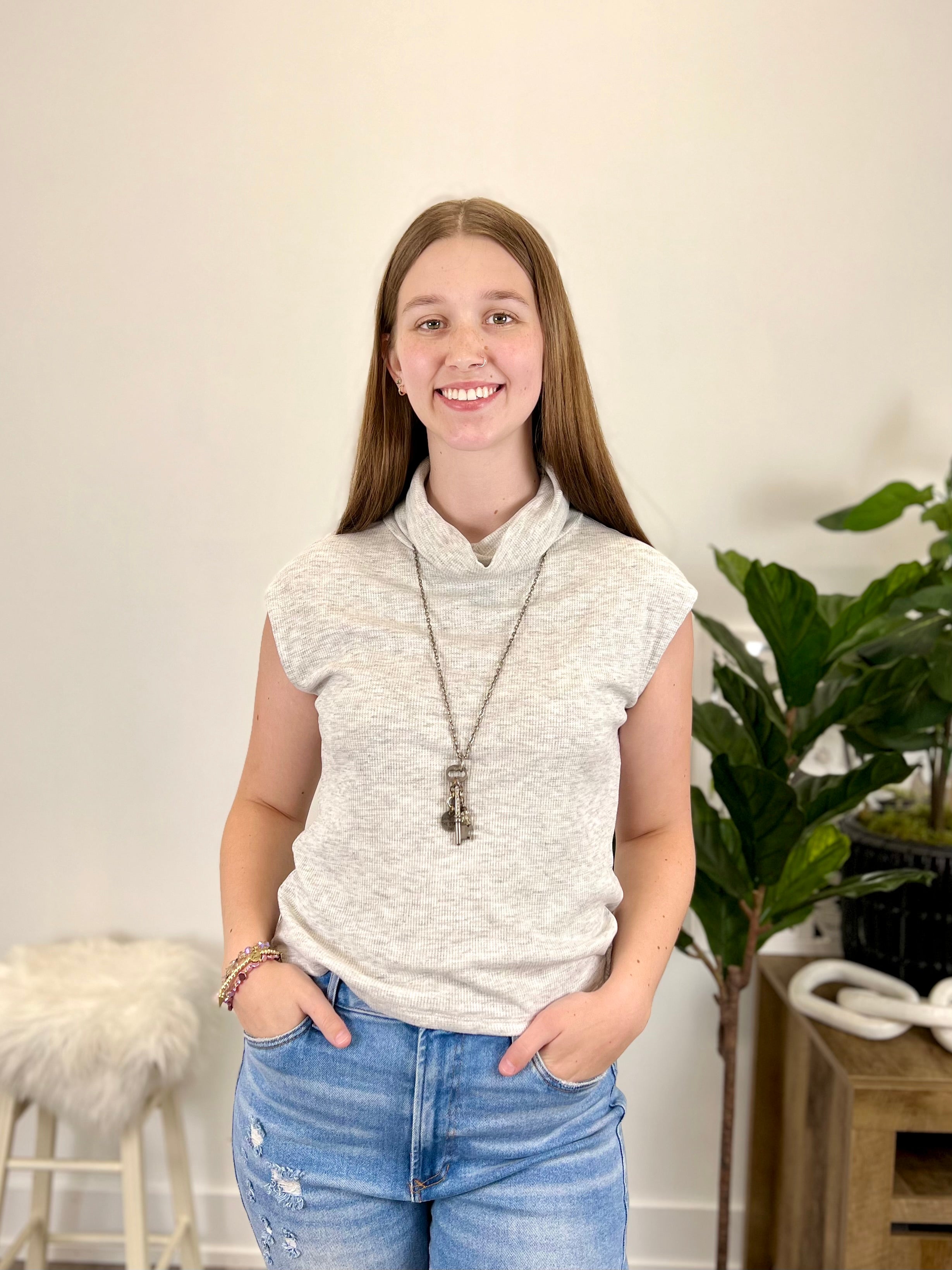 Mainstream Boutique Stillwater Knit Thermal Top