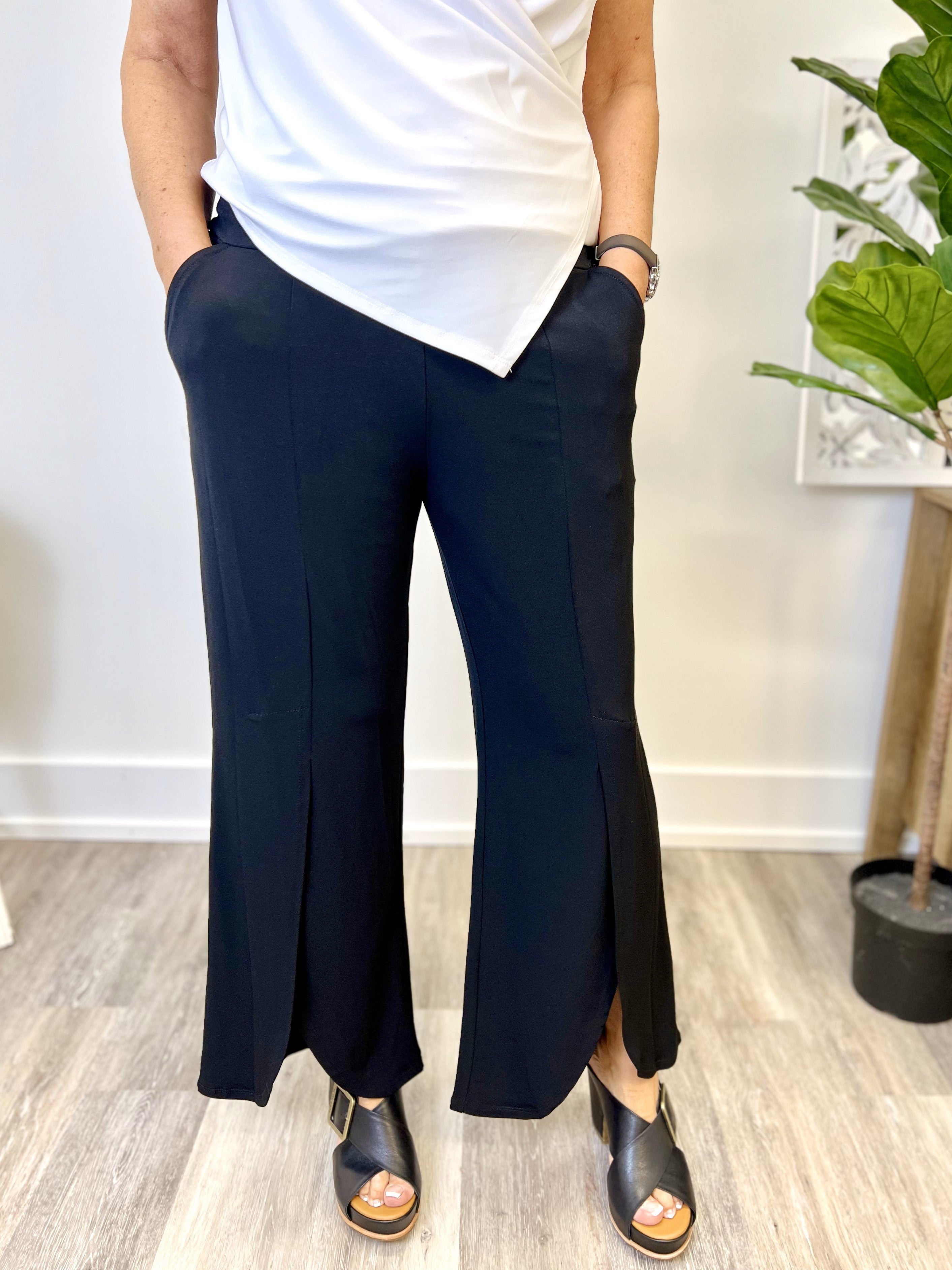 Mainstream Boutique Stillwater Women’s Soft Slit Front Ankle Pant