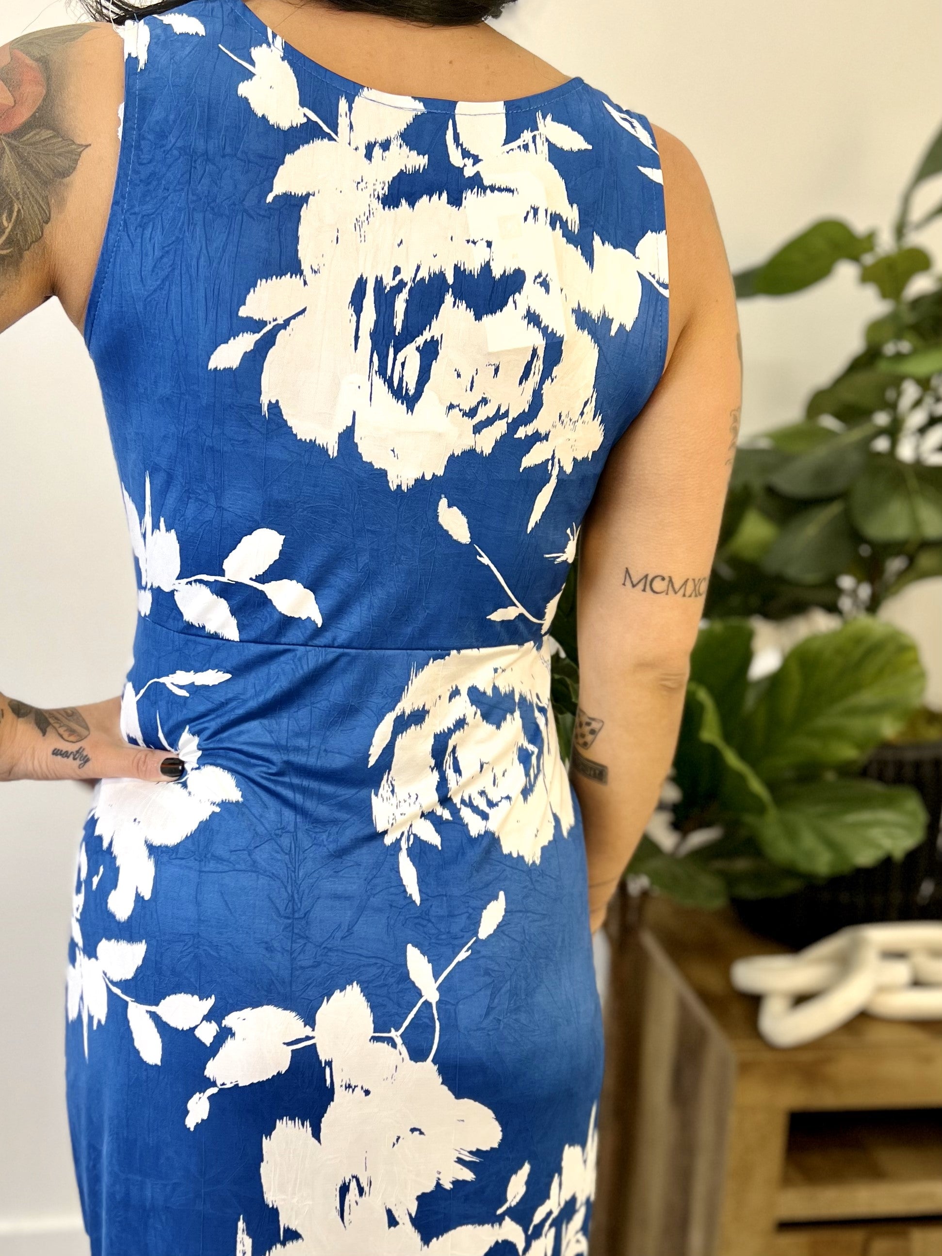 Mainstream Boutique Stillwater, Center Slit Print Maxi Dress