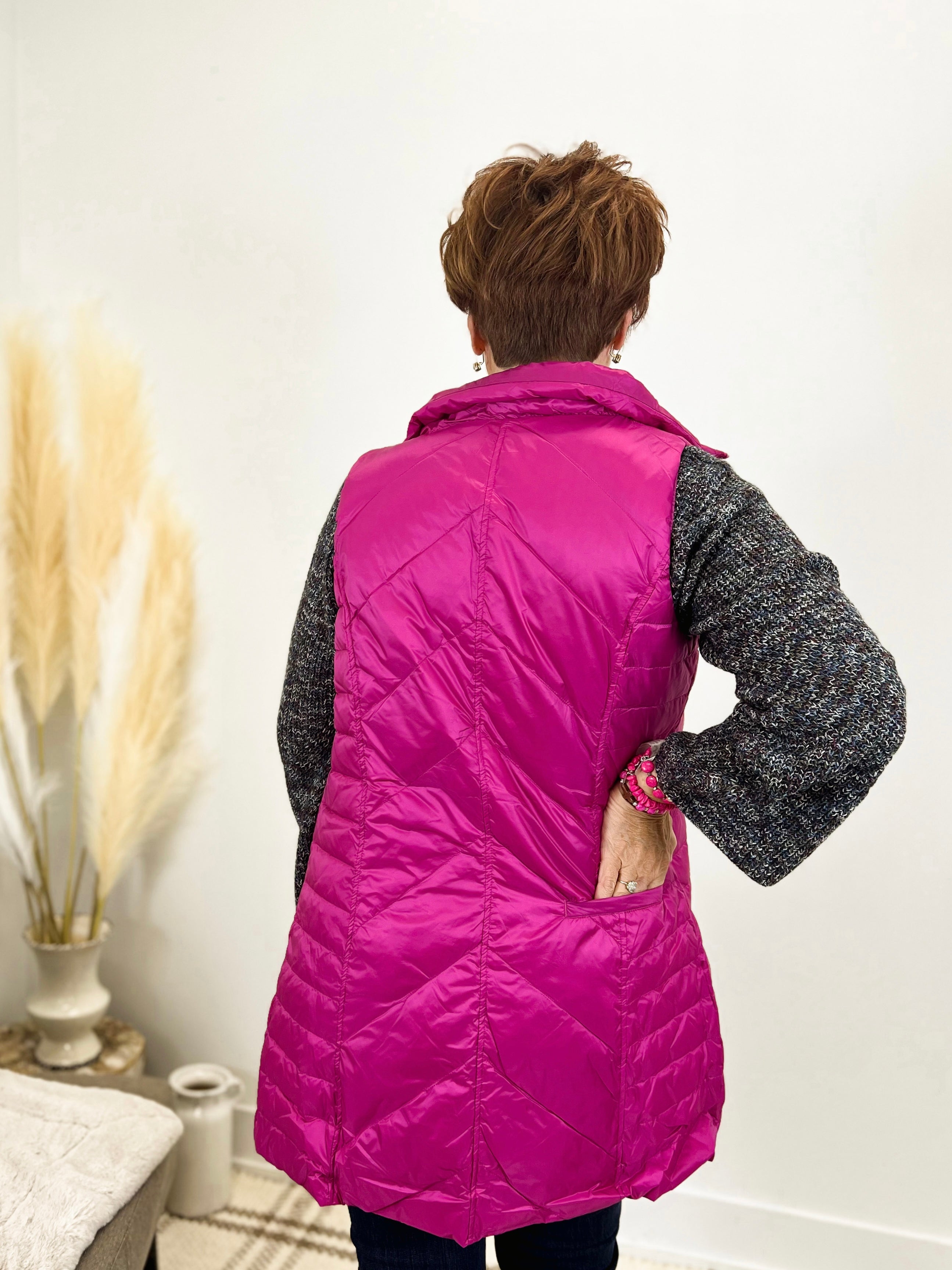 Mainstream Boutique Stillwater Down Zip Up Puffer Vest