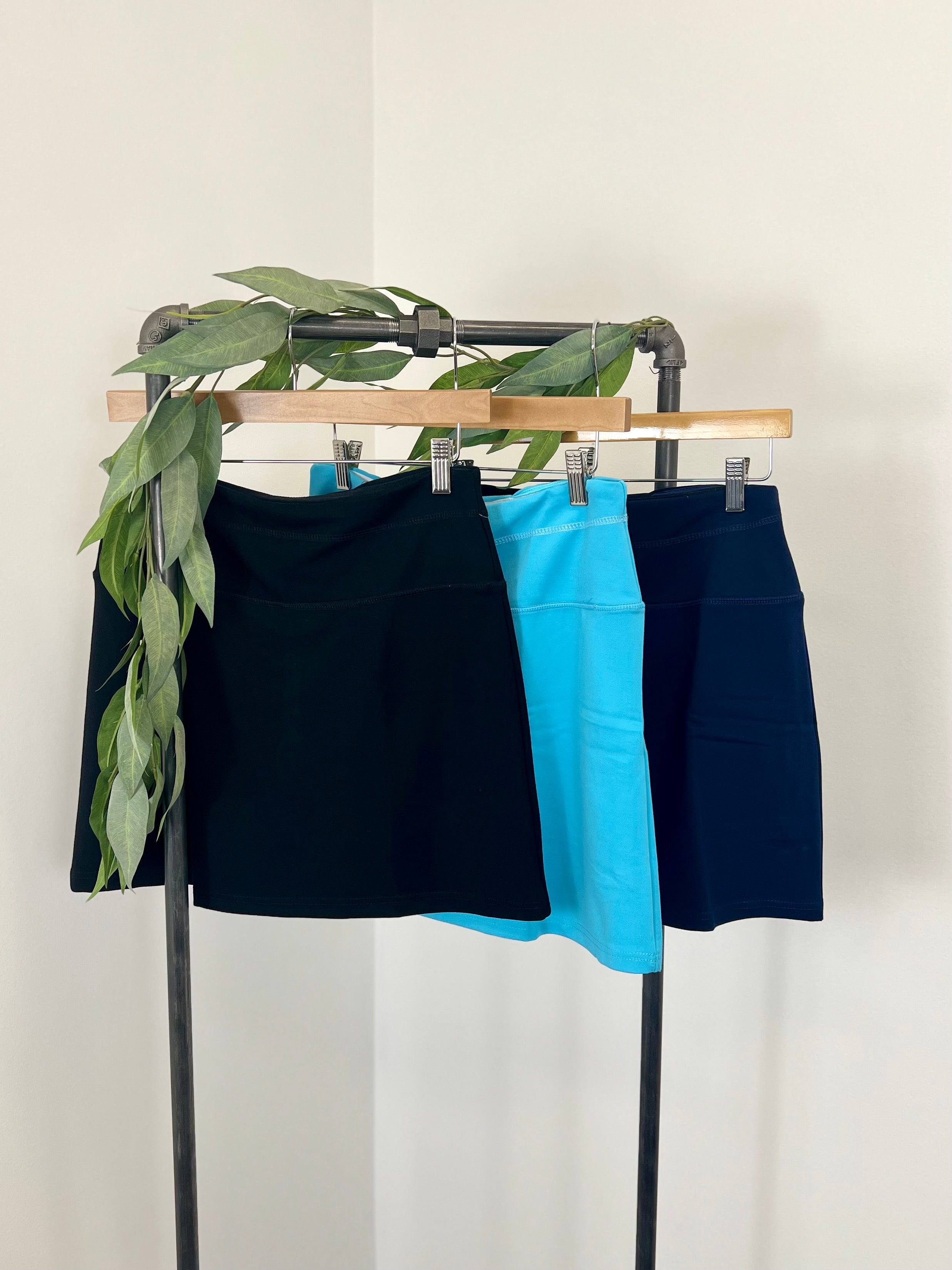Mainstream Boutique Stillwater Knit Skort With Slit Pocket