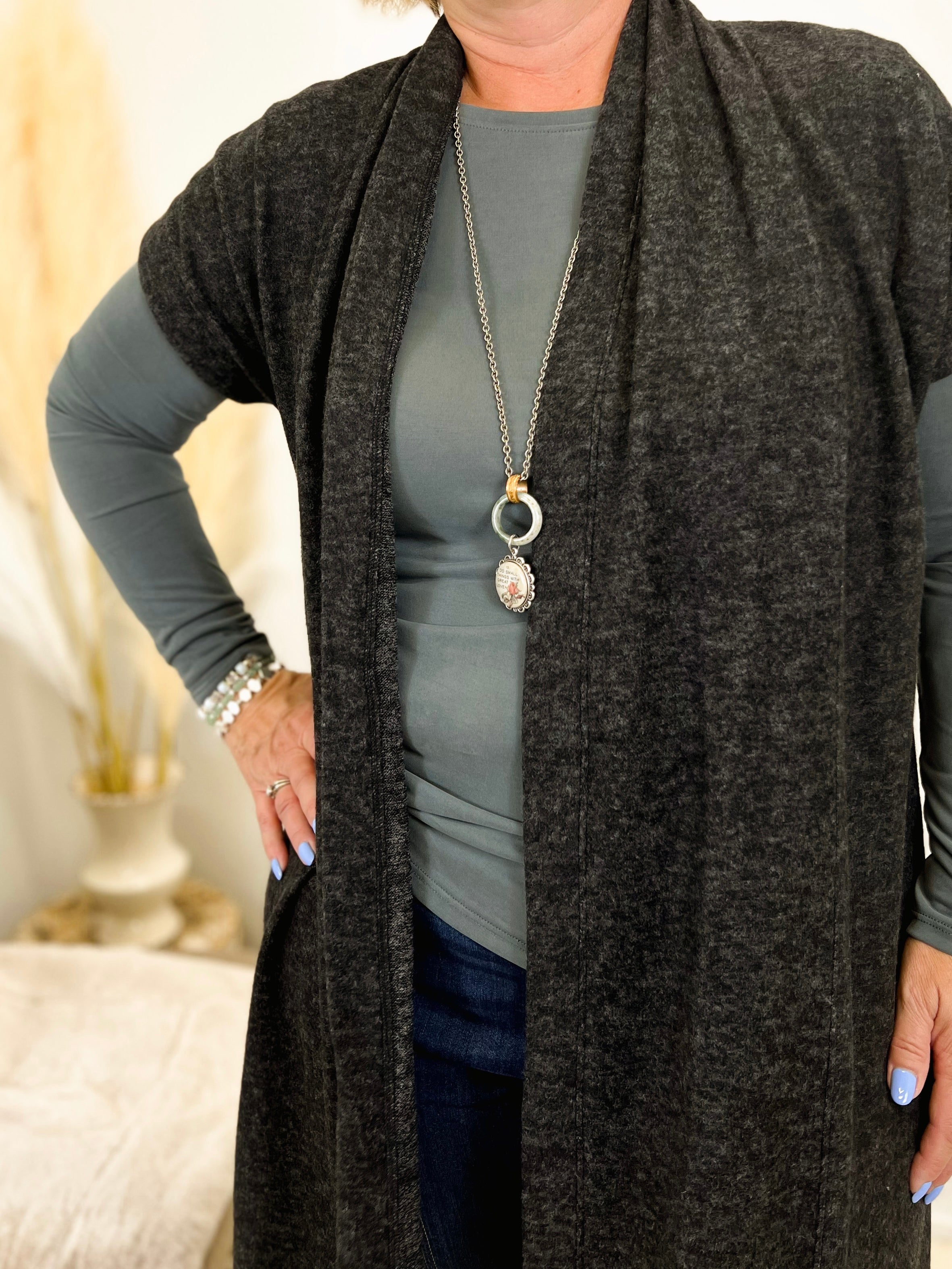 Mainstream Boutique Stillwater Knit Long Vest