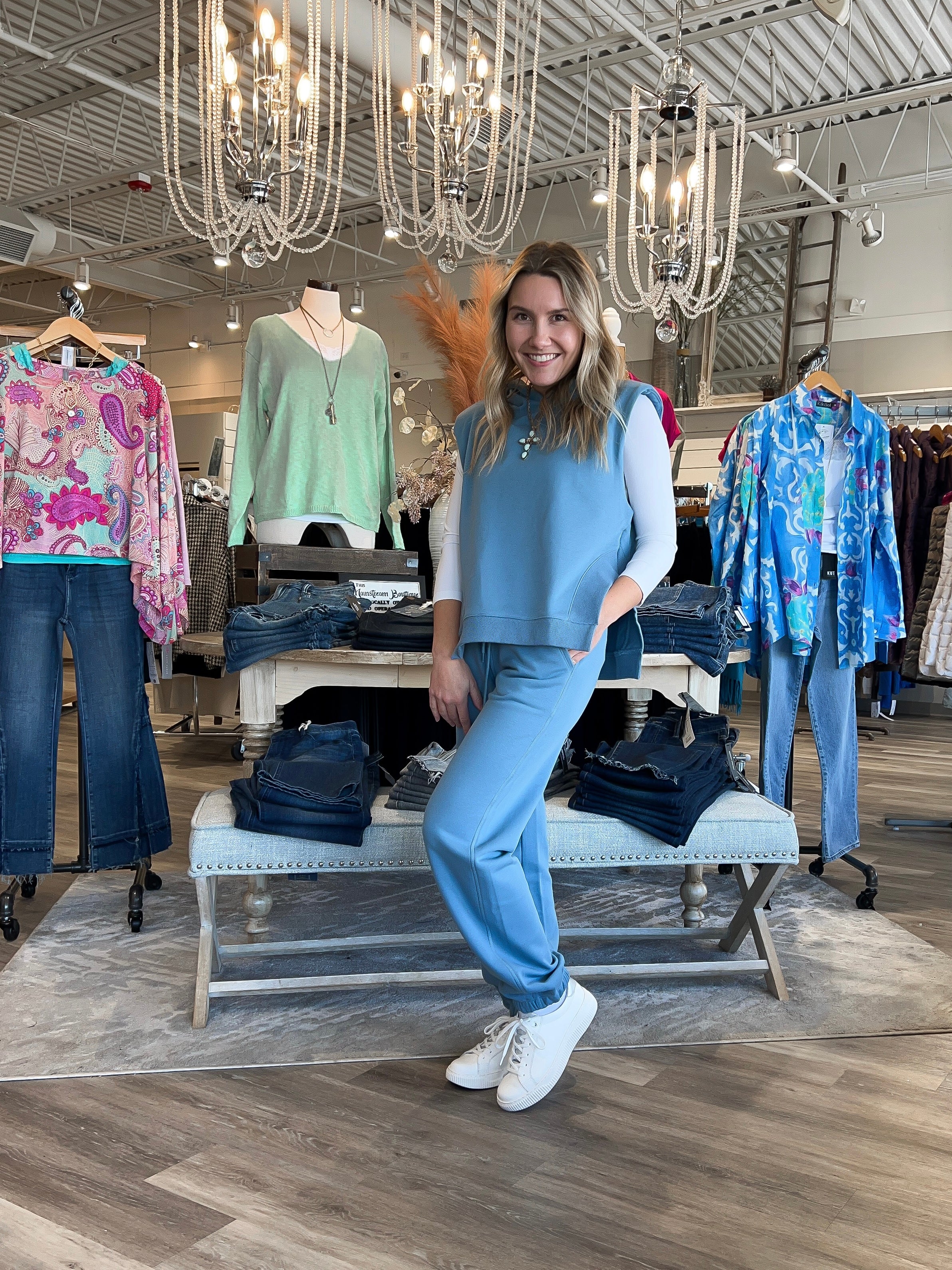 Mainstream Boutique Stillwater Women’s Hooded Knit Vest