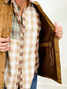 Mainstream Boutique Stillwater Suede Drawstring Jacket