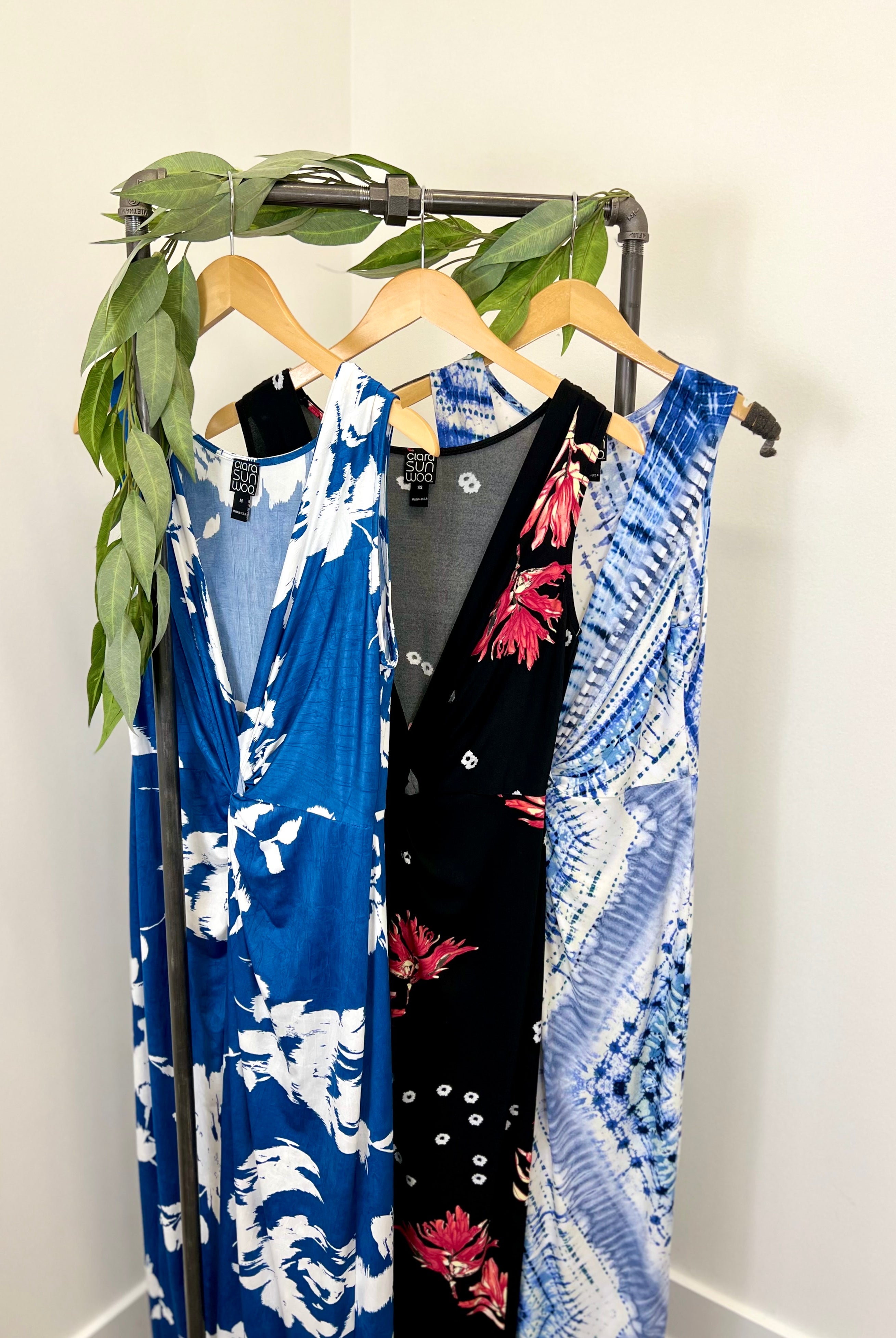 Mainstream Boutique Stillwater, Center Slit Print Maxi Dress