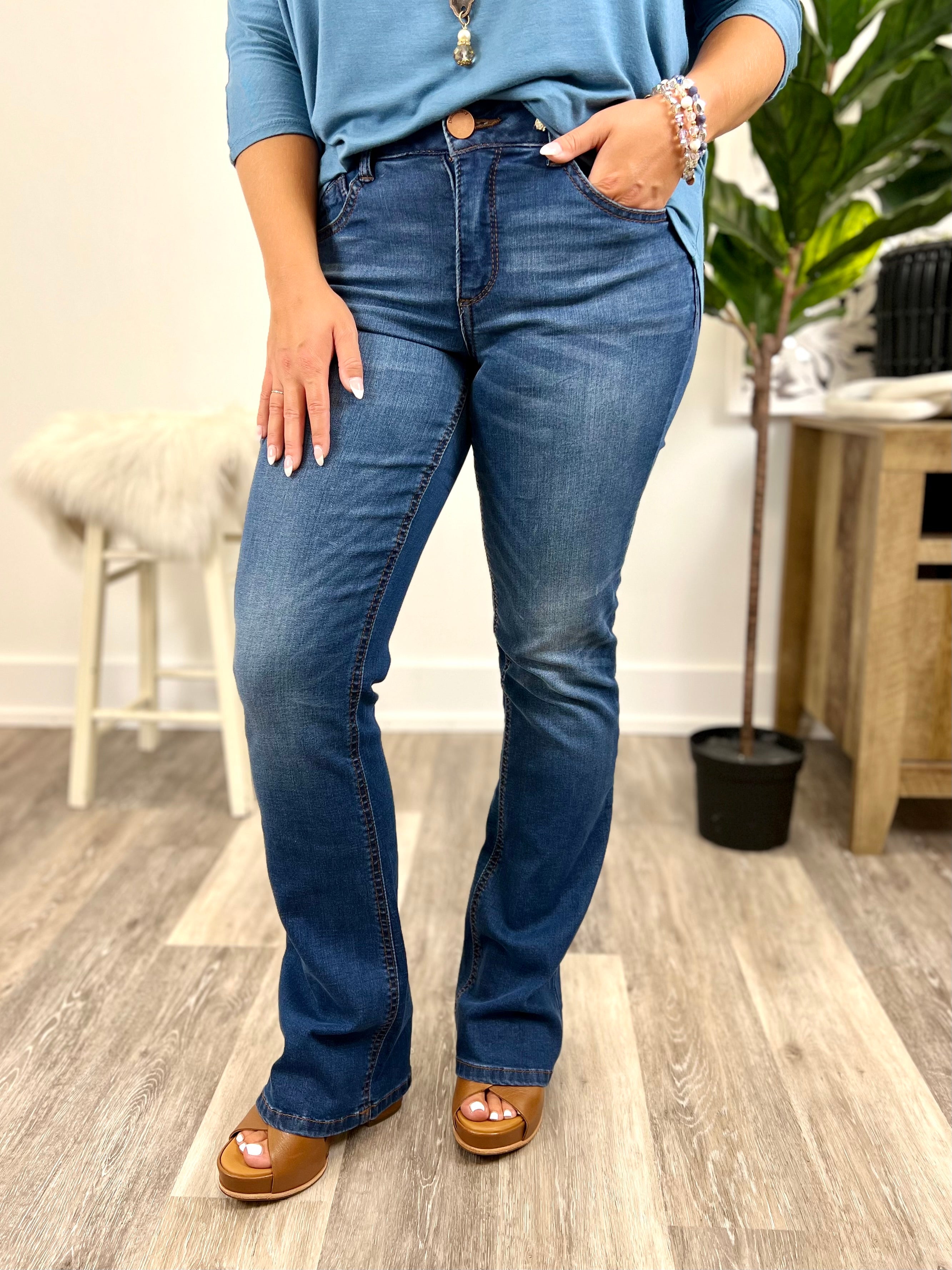Mainstream Boutique Stillwater Itty Bitty Bootcut Denim