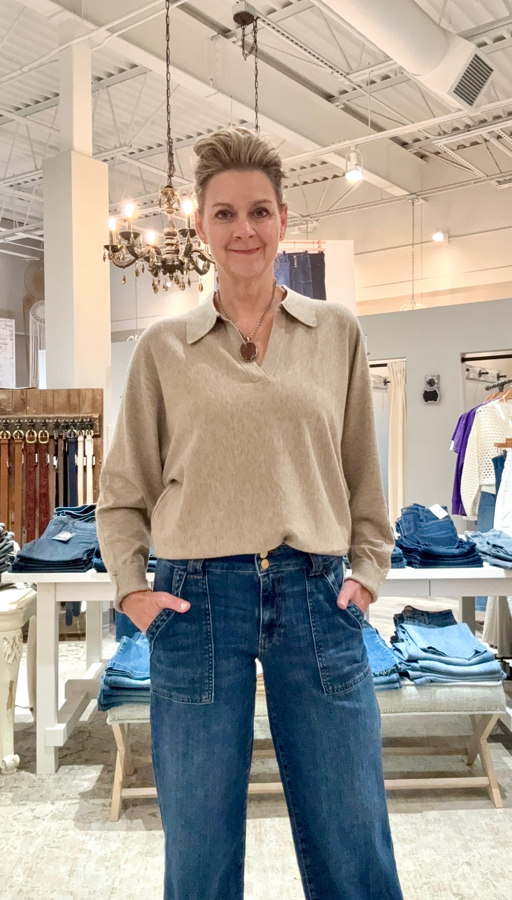 Polo Collared Sweater