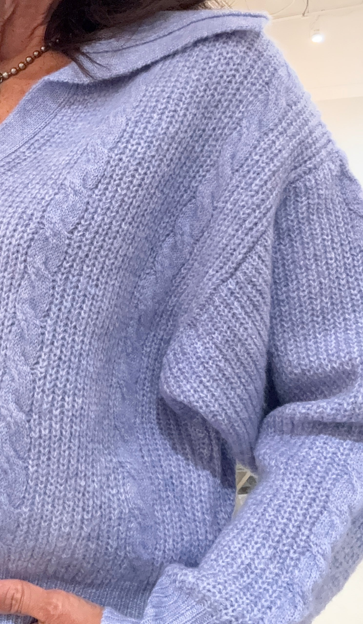 Pullover V-Neck Knit Sweater