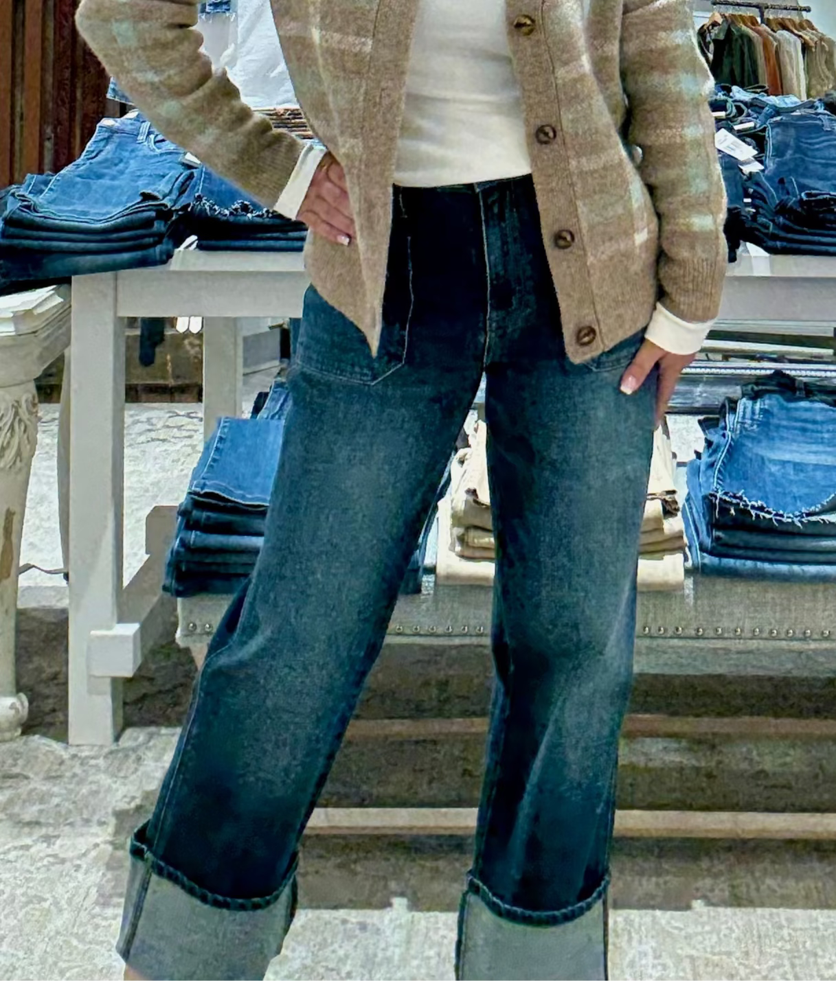 Sienna High Rise Straight Denim