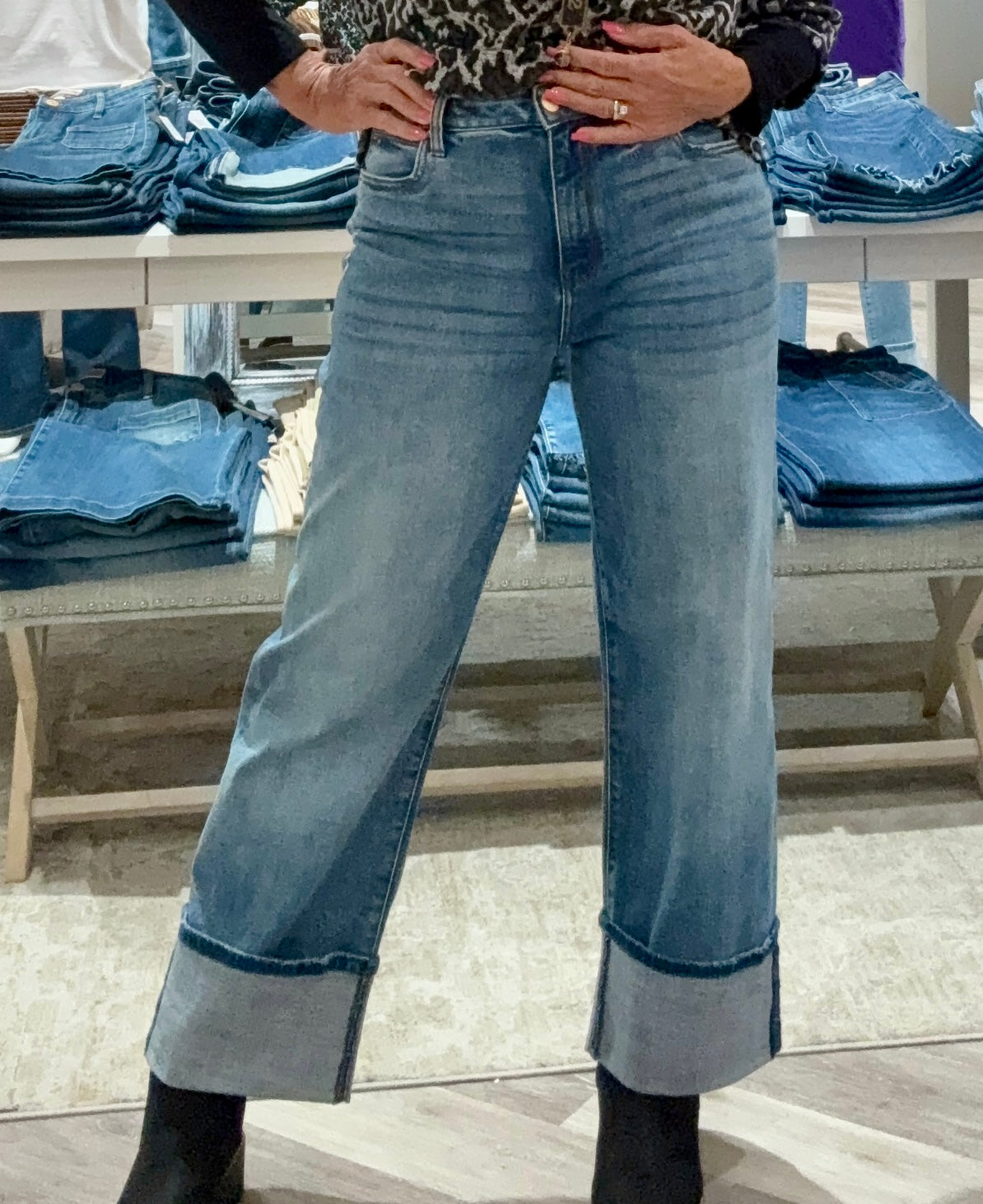 Sienna High Rise Straight Denim