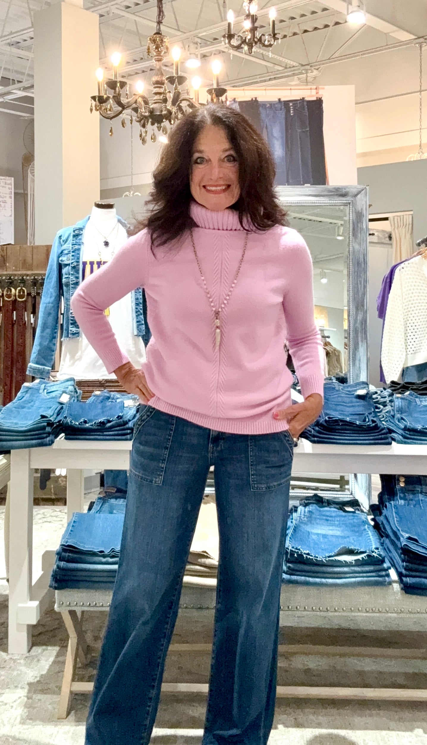 Long Sleeve Turtleneck Tunic Sweater
