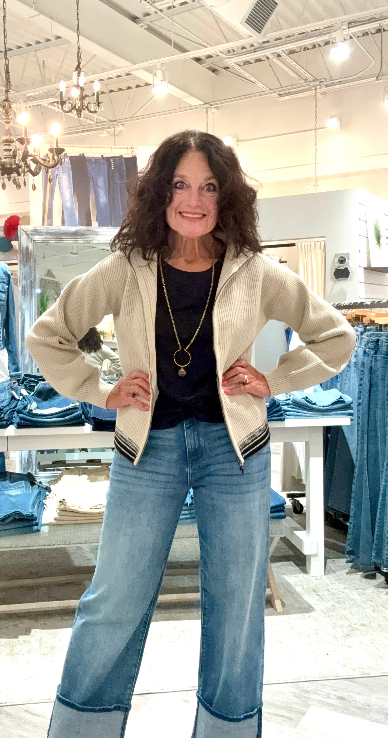 Blythe Zip Up Cozy Rib Sweater