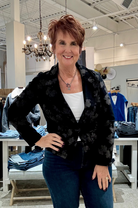 Notch Collar One Button Blazer