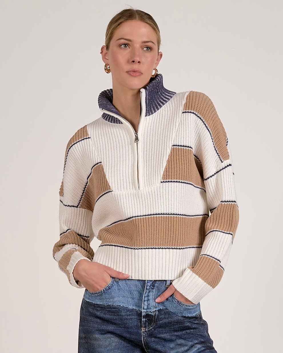 1/4 Zip Pullover Sweater