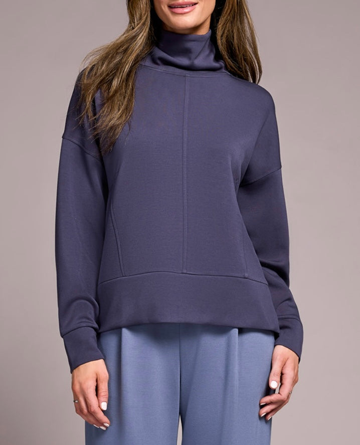 Long Sleeve Funnel Neck Top