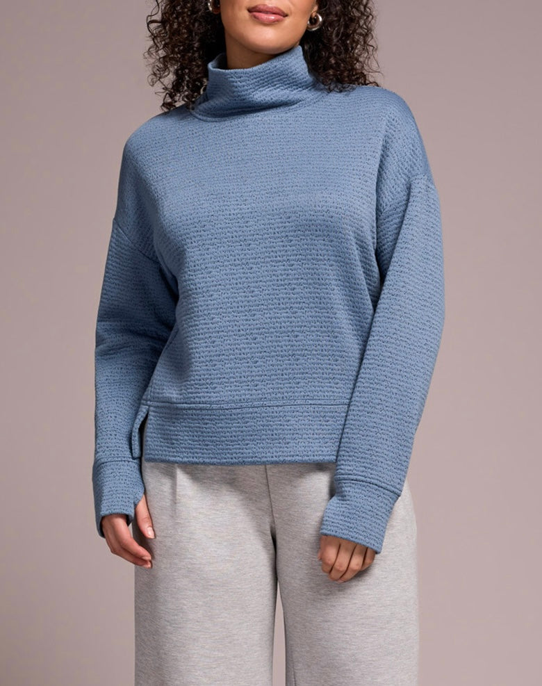 Long Sleeve Funnel Neck Top