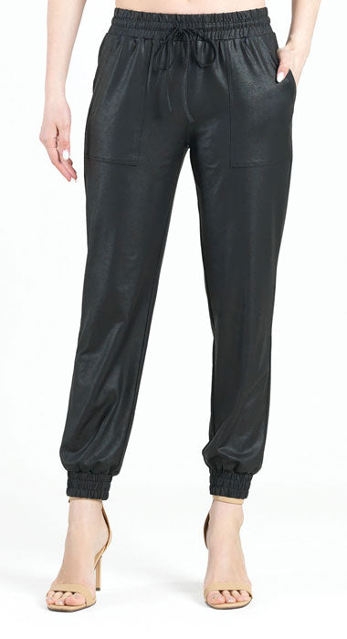 Liquid Leather Pull On Jogger Pant