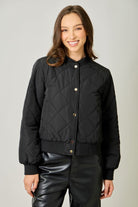 Quilted Bomber Jacket
