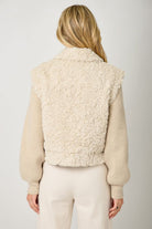 Mixed Media Sweater Jacket