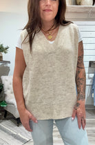 Menswear Sweater Vest- cream