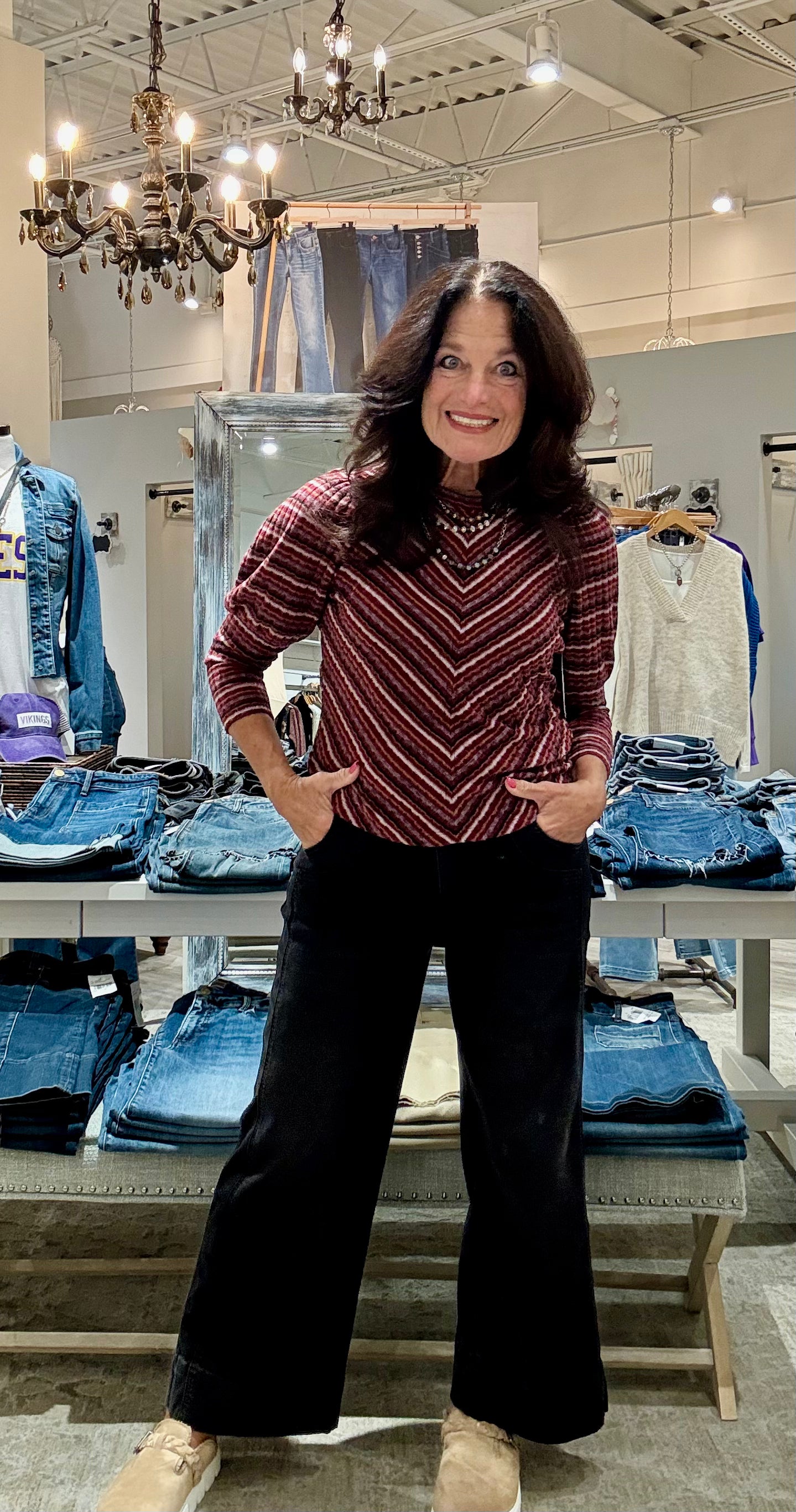 Meg High Rise Fab Ab Wide Leg Denim